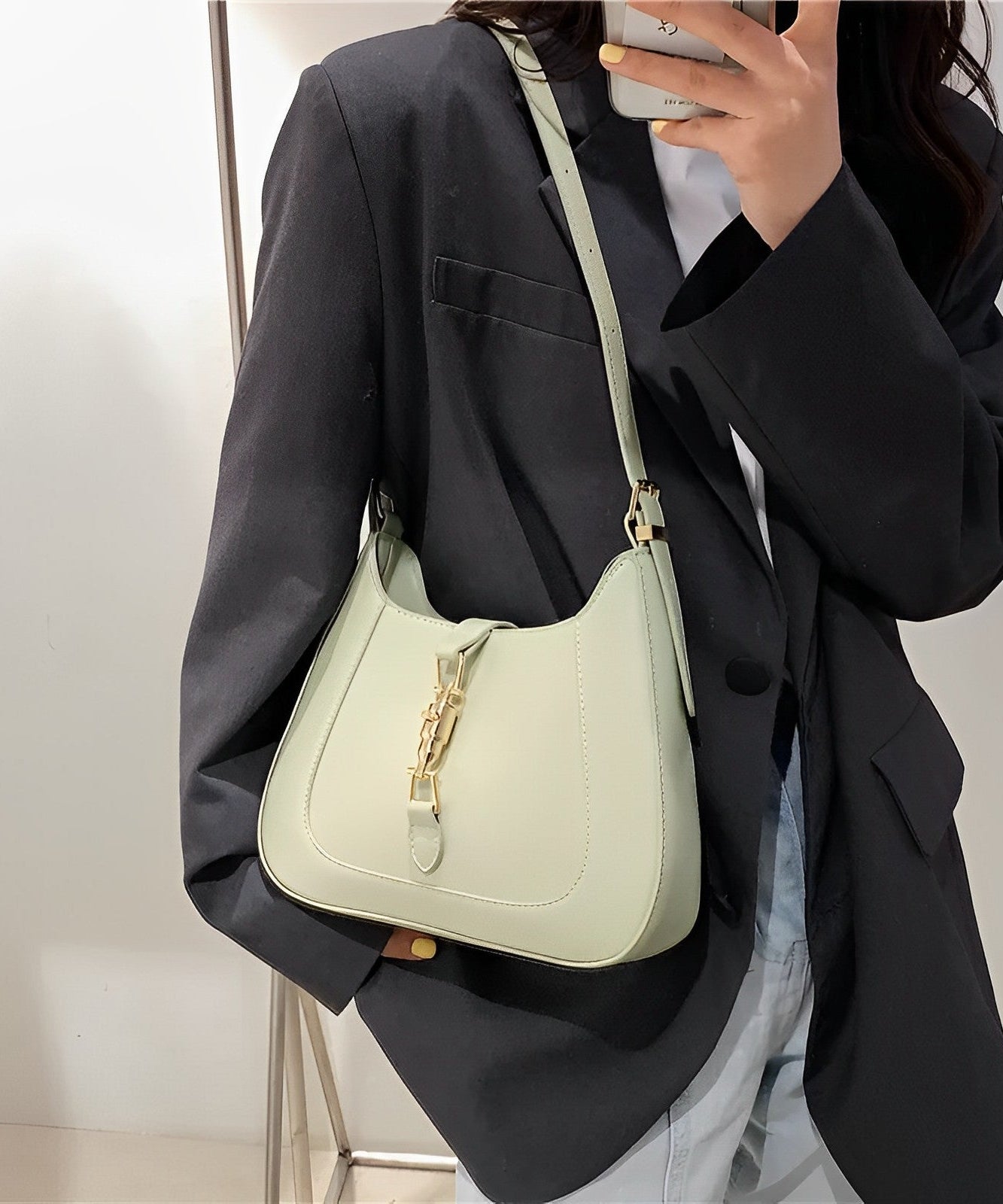Rivoire Vegan Leather Shoulder Bag
