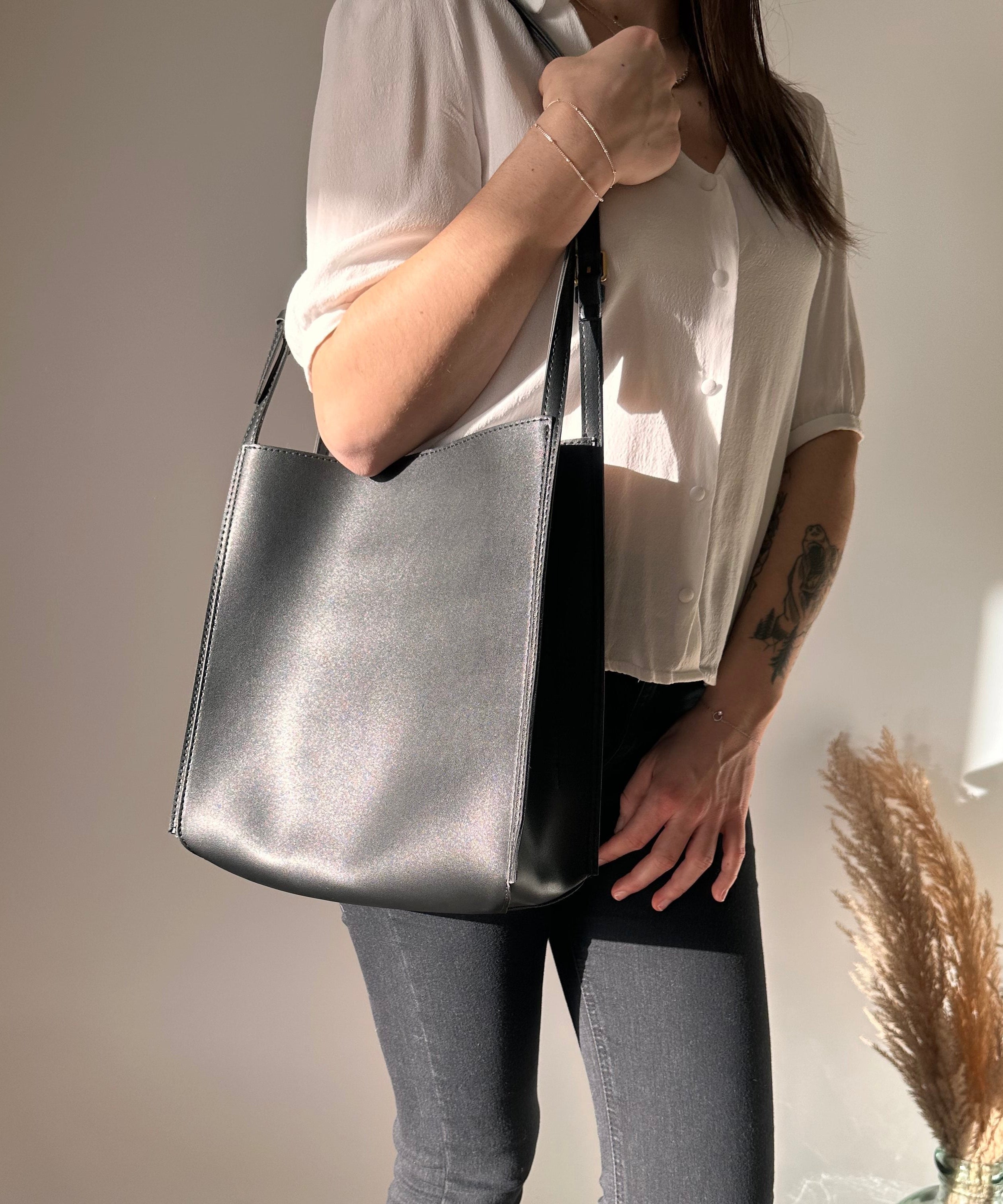Riva Vegan Leather Tote Bag