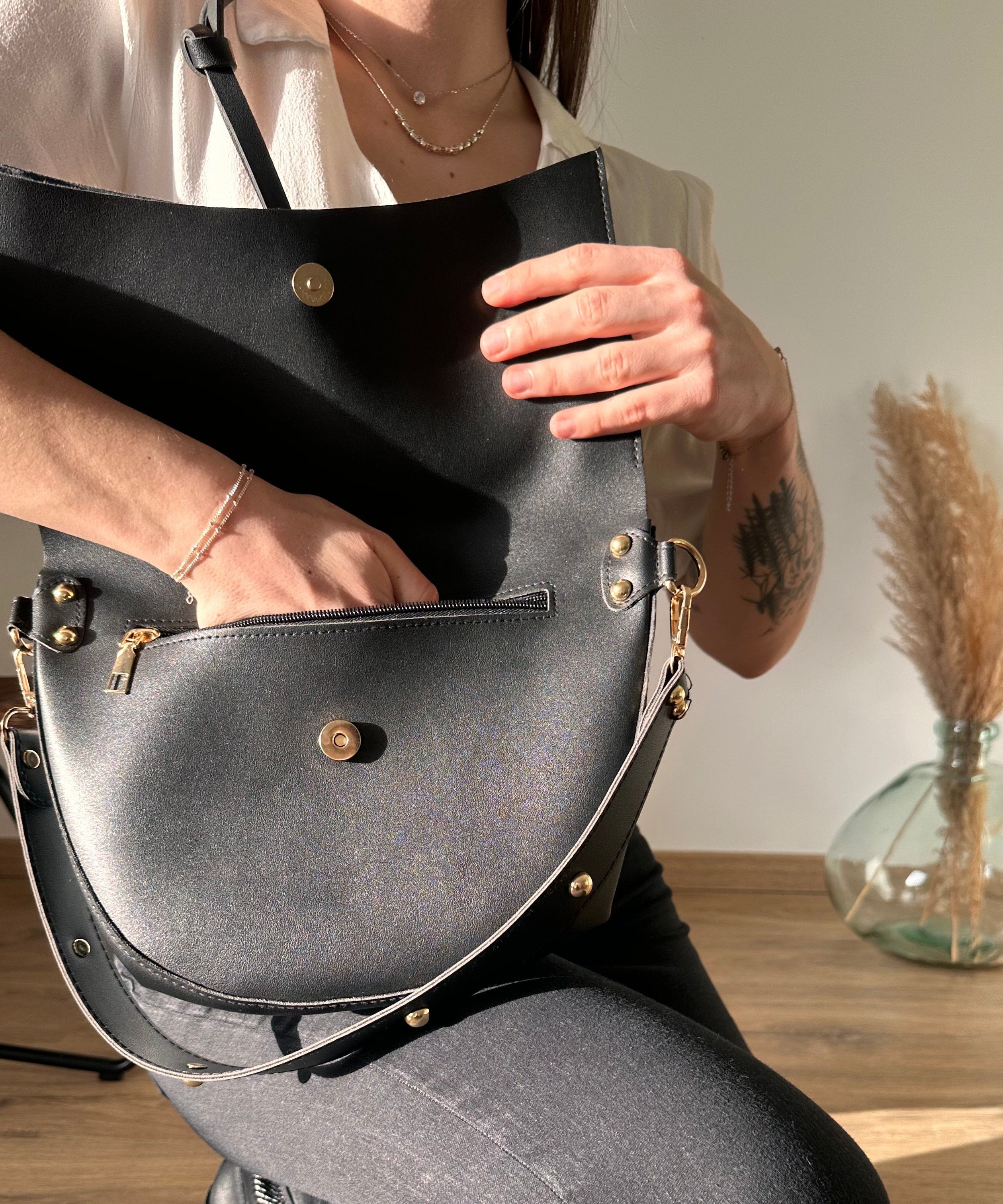Aurore Vegan Leather Crossbody Bag