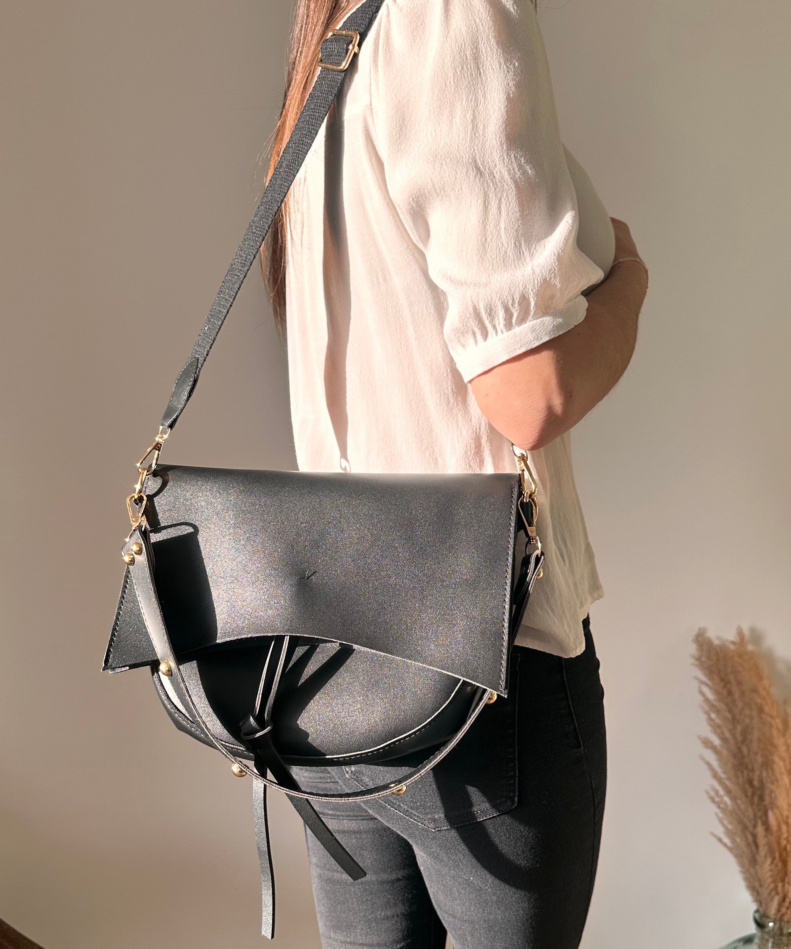 Aurore Vegan Leather Crossbody Bag