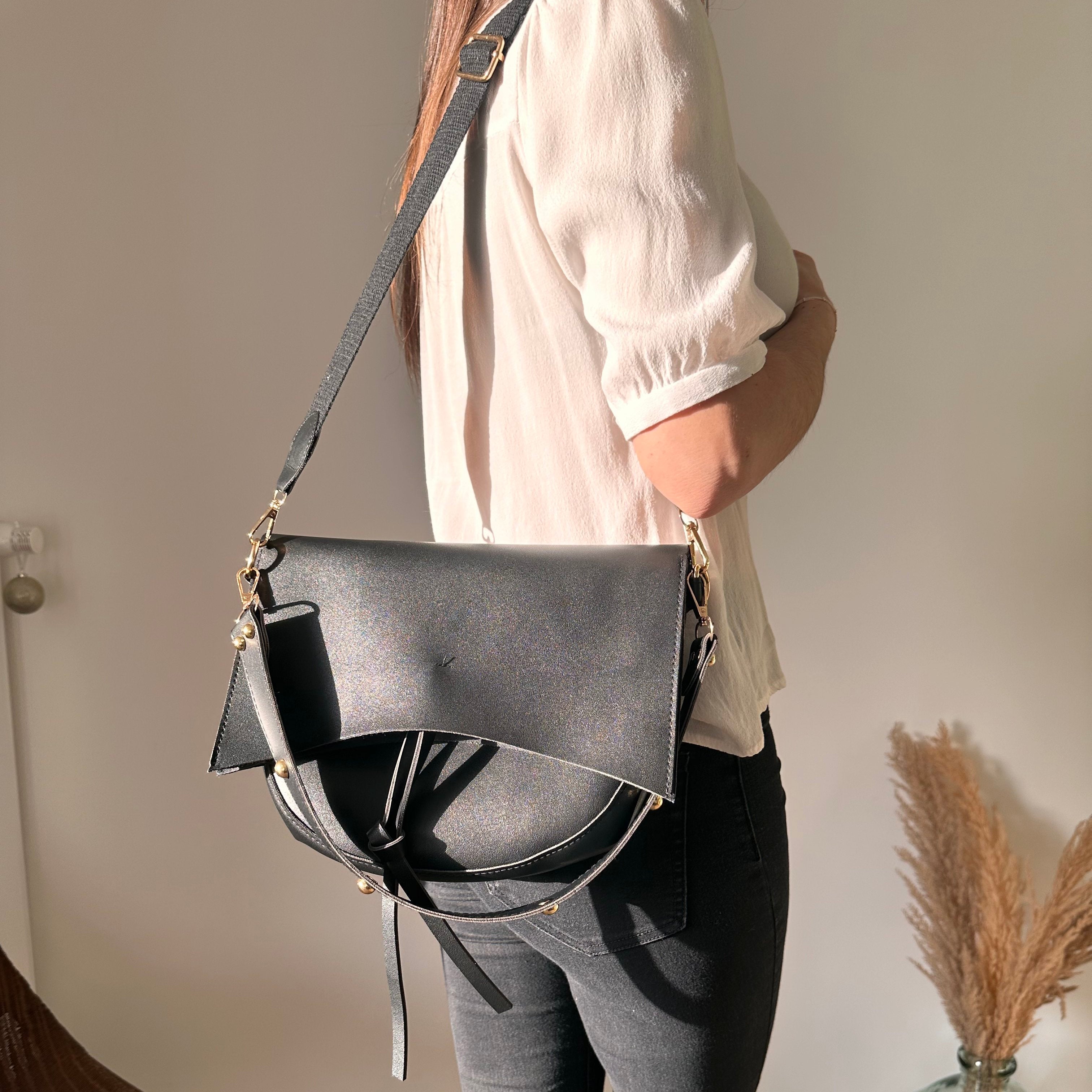 Aurore Vegan Leather Crossbody Bag
