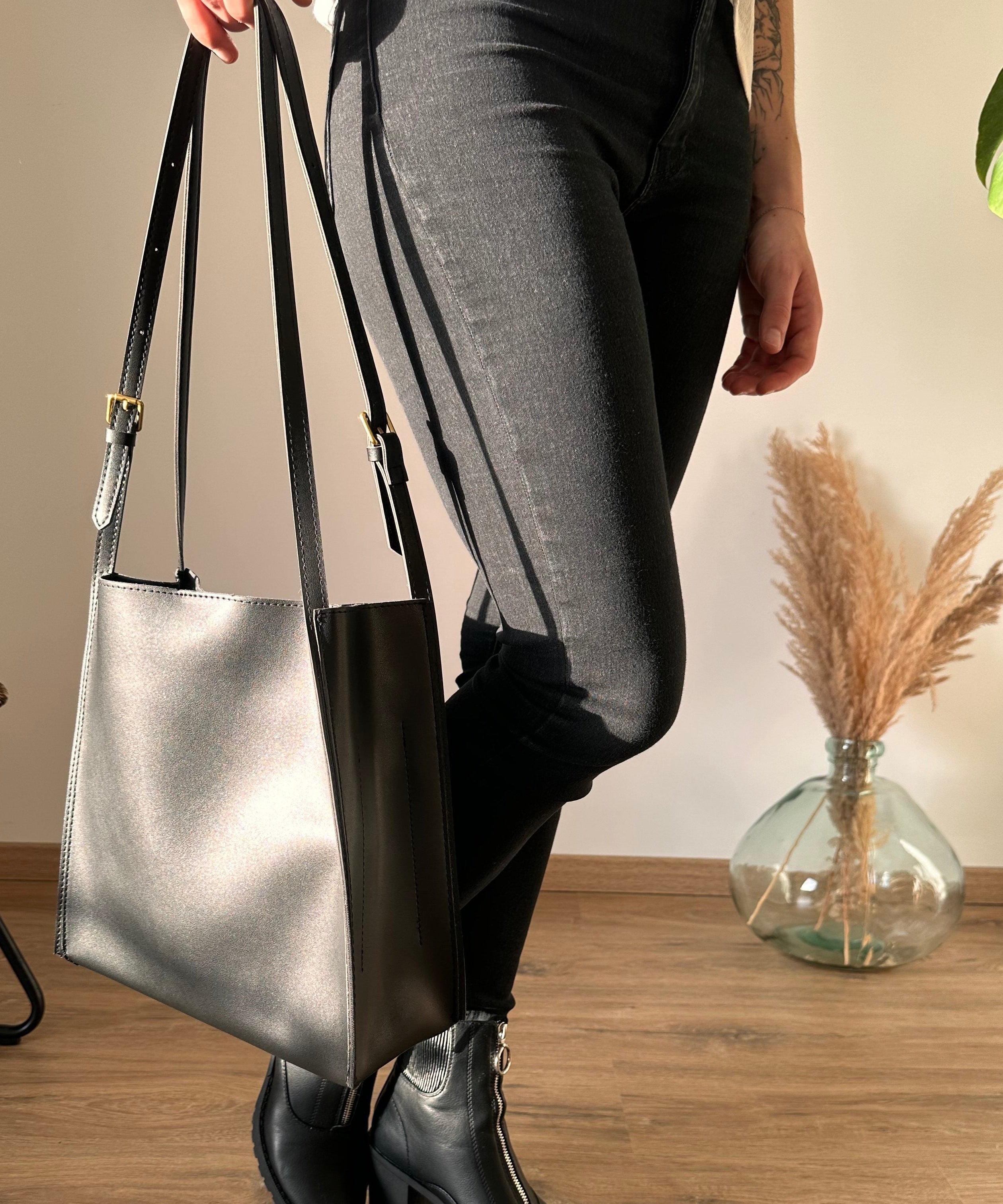 Riva Vegan Leather Tote Bag