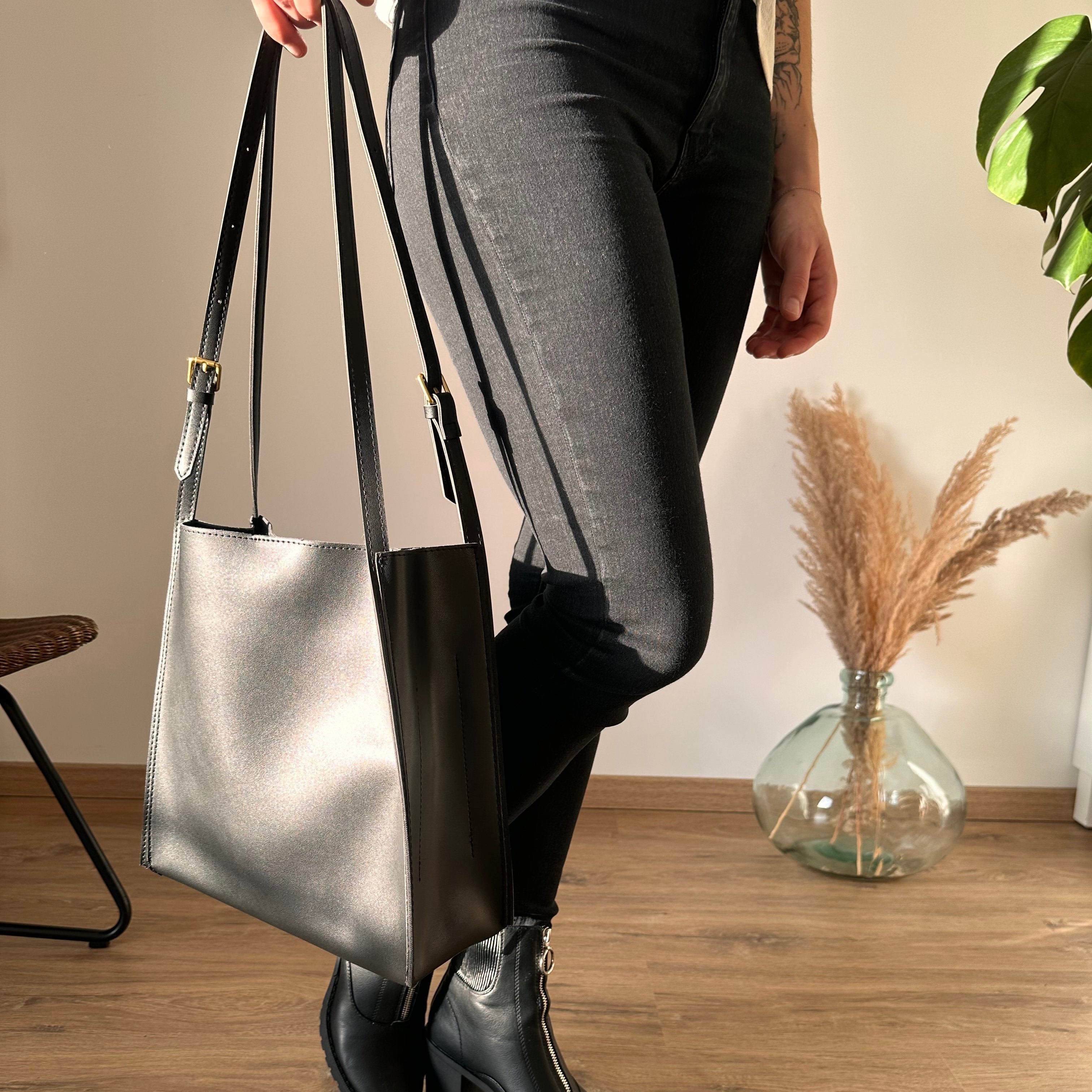 Riva Vegan Leather Tote Bag
