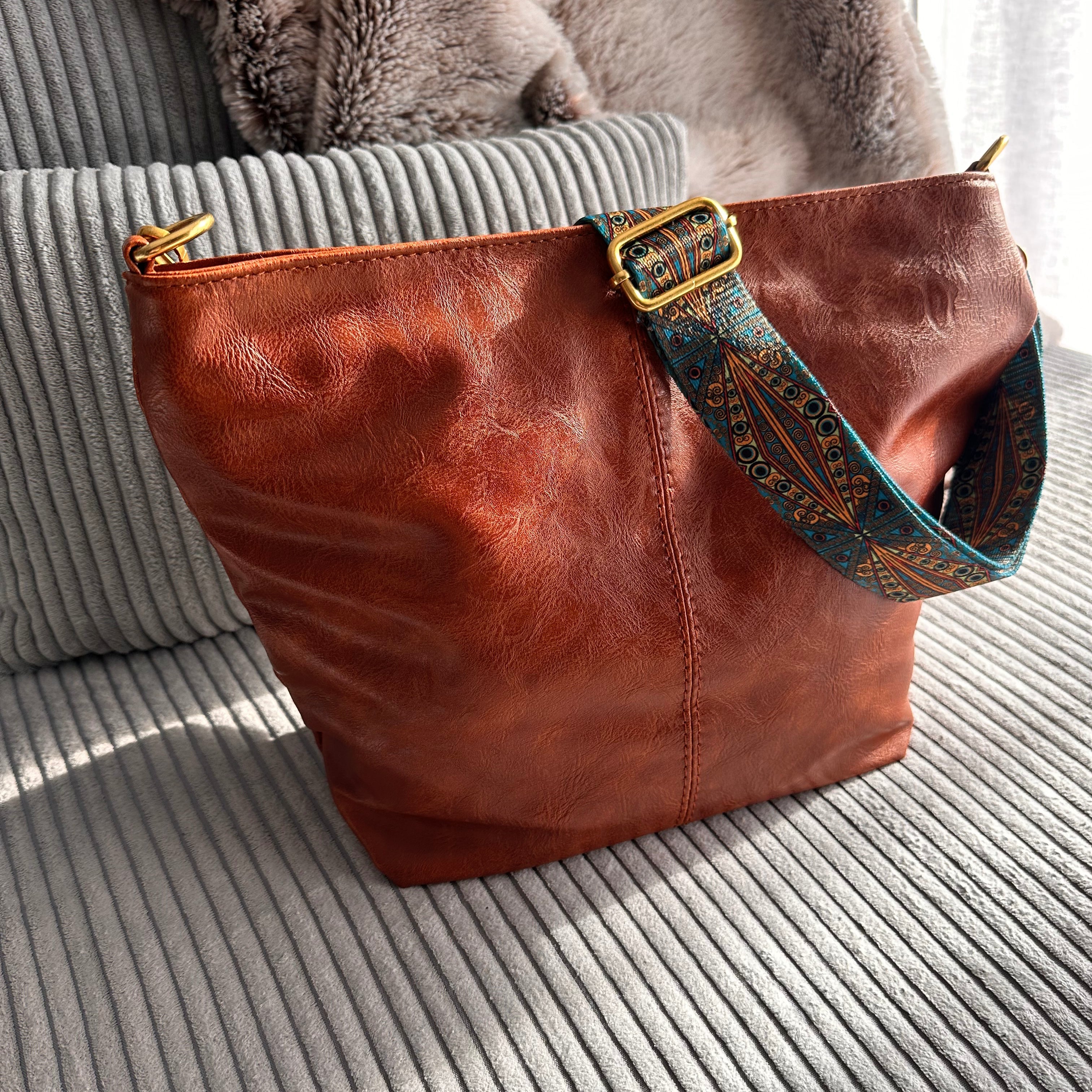 Castille Vegan Leather Crossbody Bag