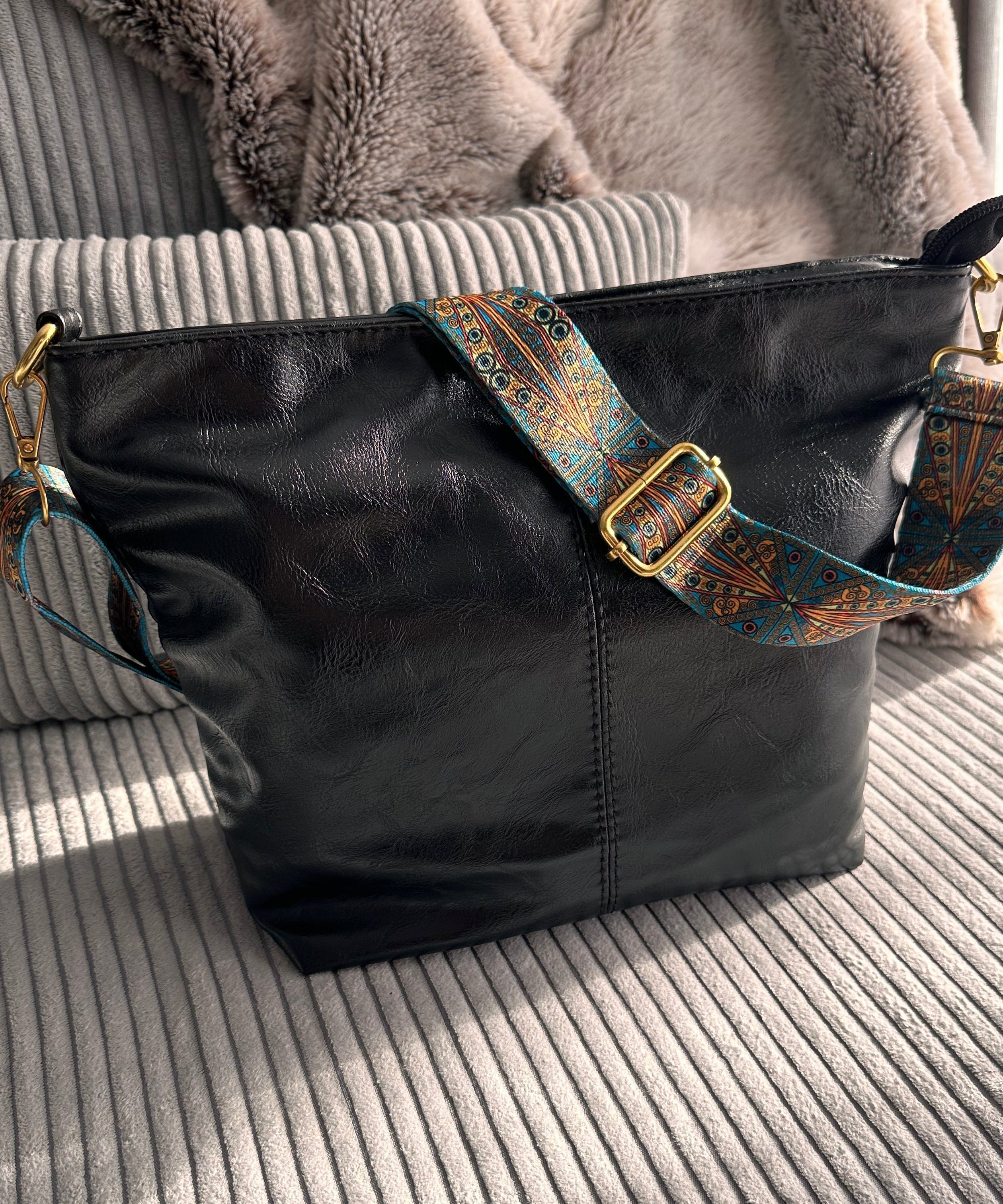 Castille Vegan Leather Crossbody Bag