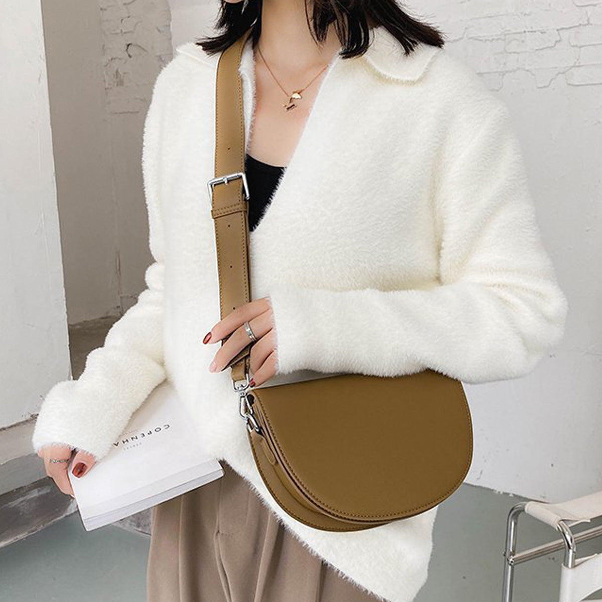 Serre Vegan Leather Crossbody Bag