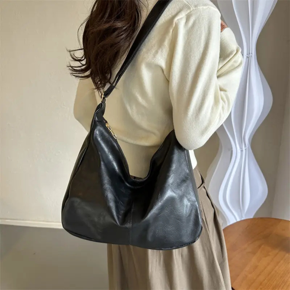 Maliéna Vegan Leather Shoulder Bag