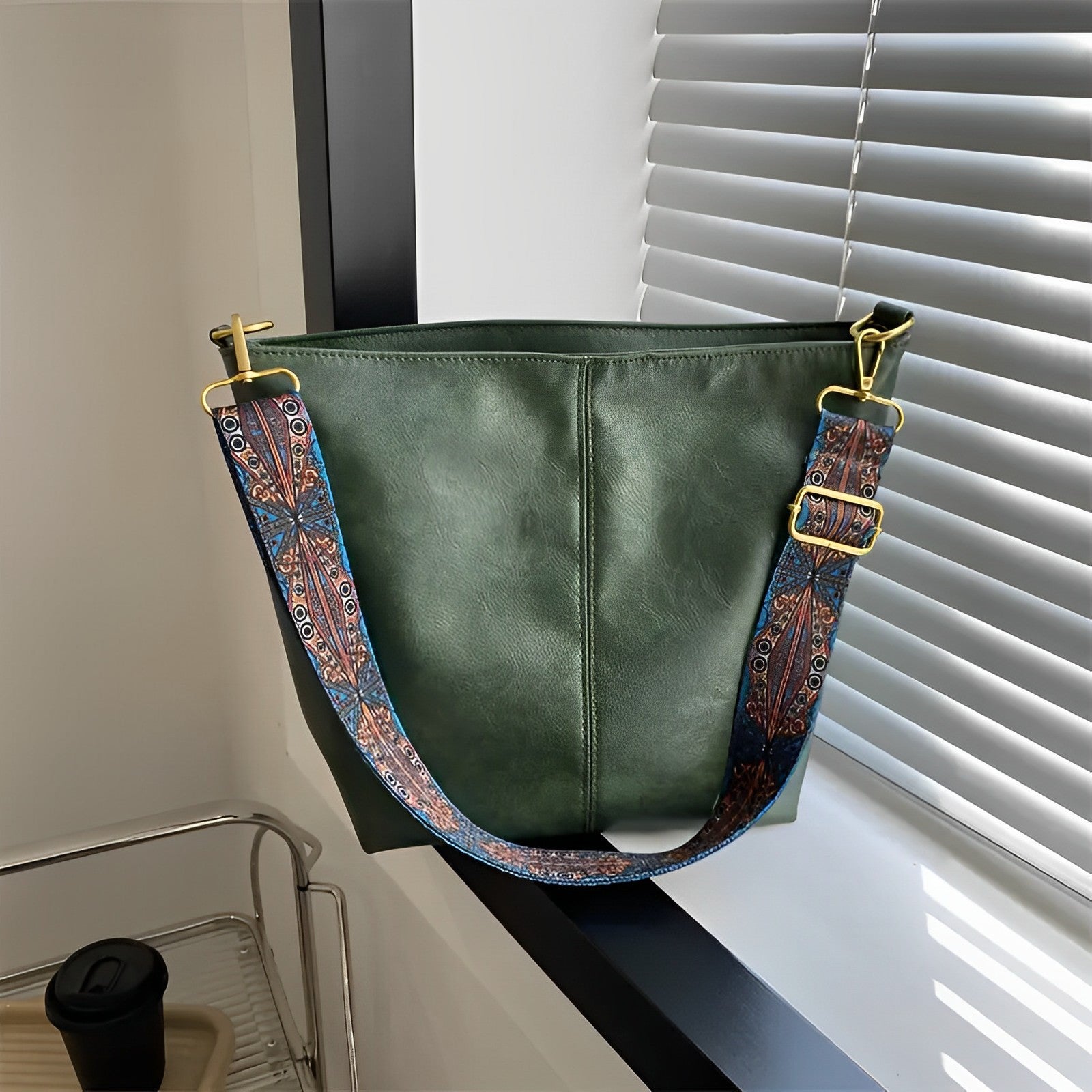Castille Vegan Leather Crossbody Bag