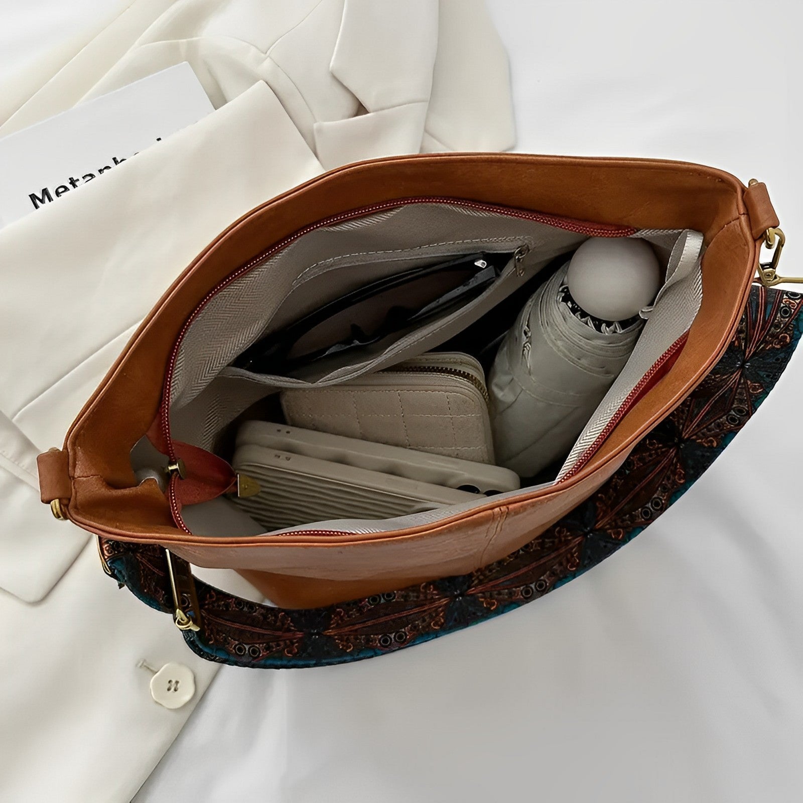 Castille Vegan Leather Crossbody Bag