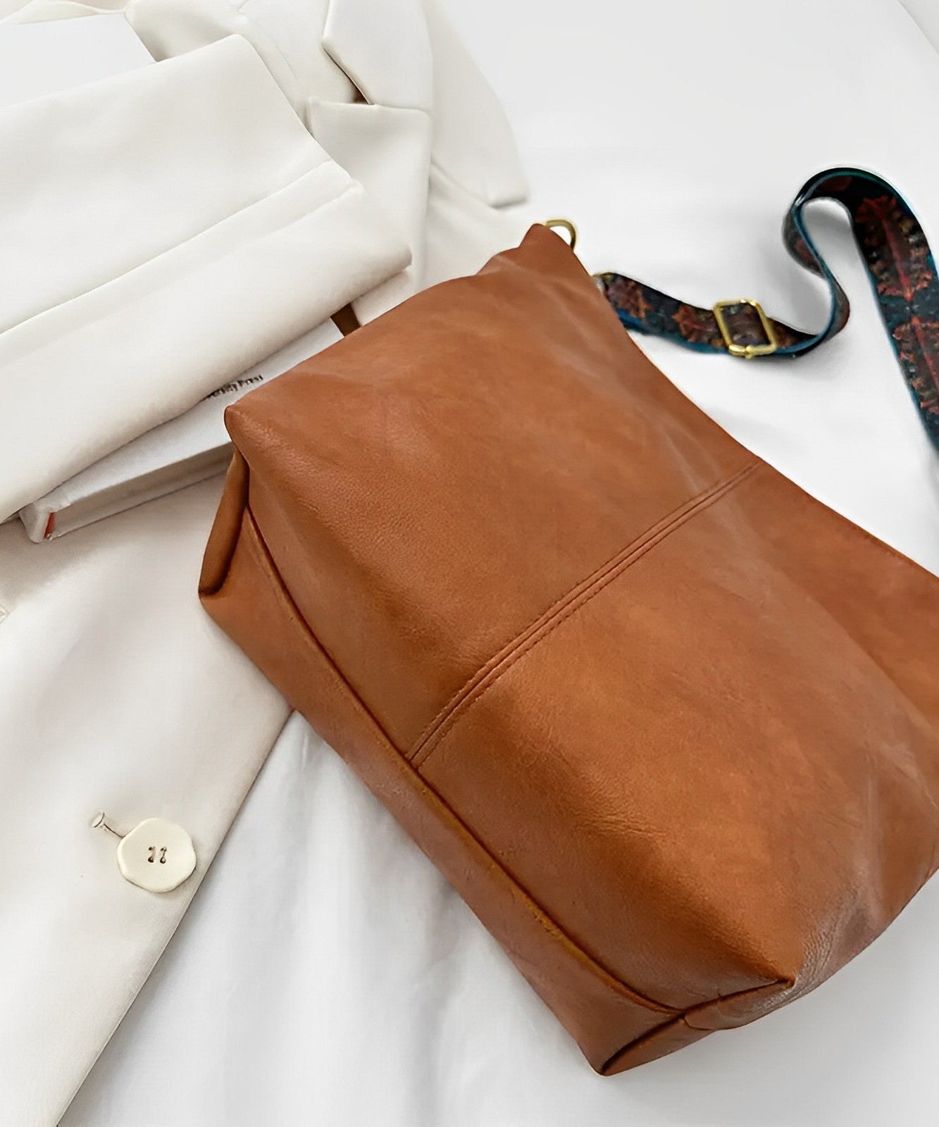 Castille Vegan Leather Crossbody Bag