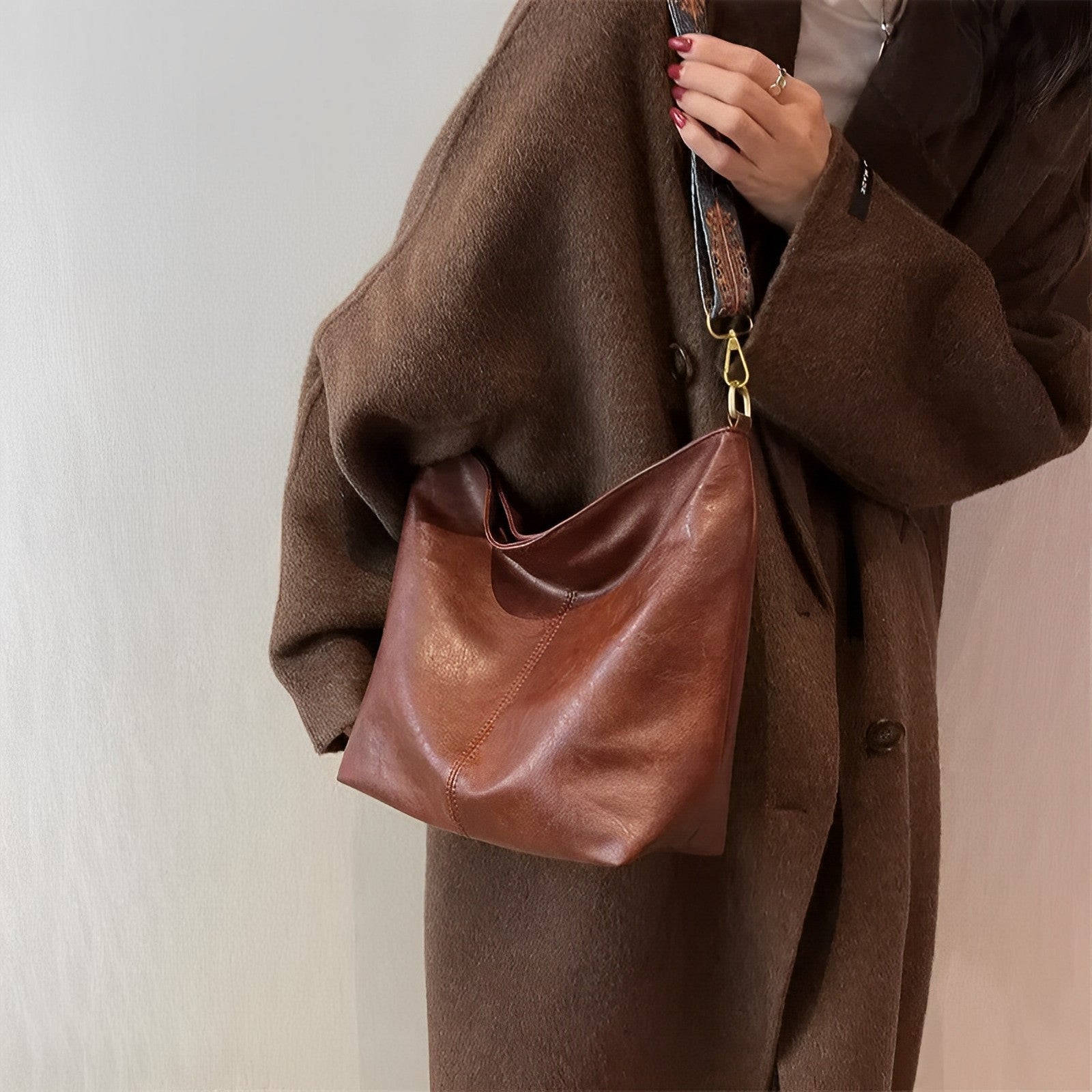 Castille Vegan Leather Crossbody Bag
