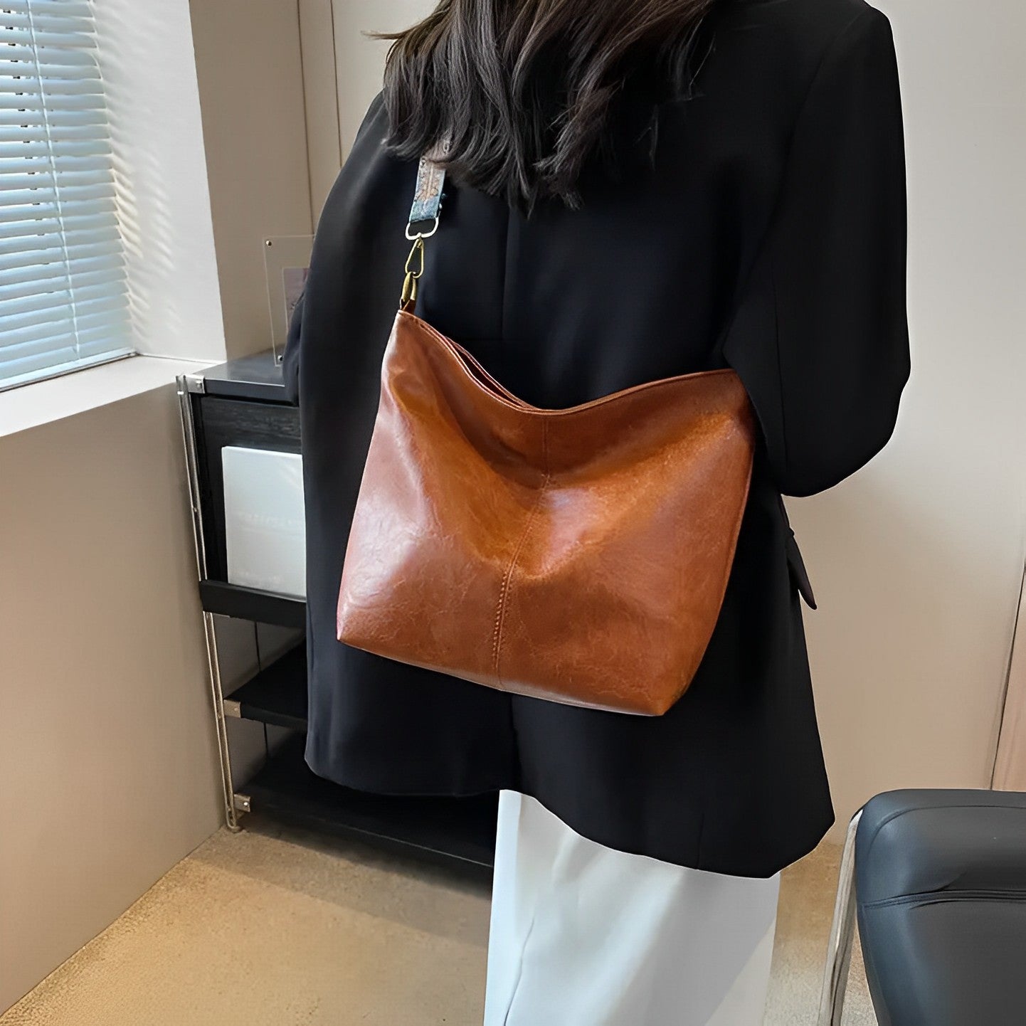 Castille Vegan Leather Crossbody Bag