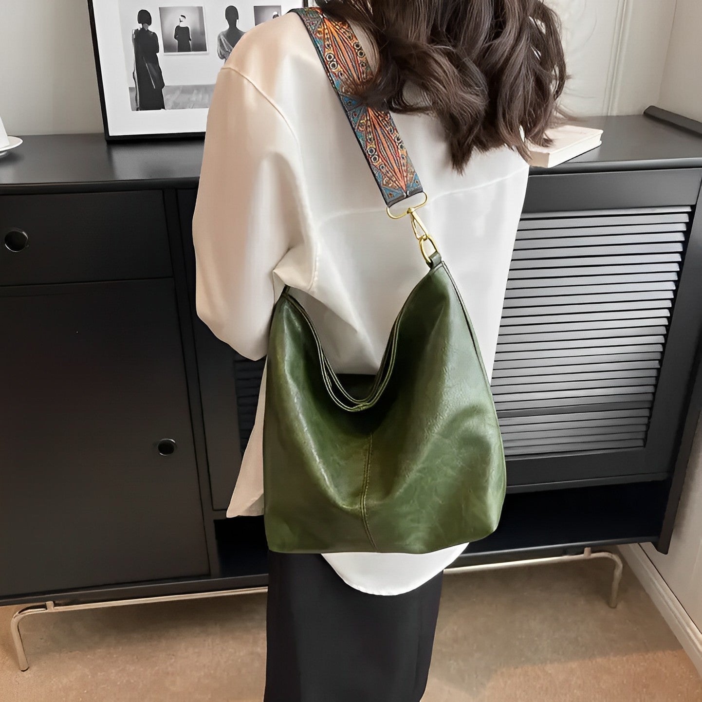 Castille Vegan Leather Crossbody Bag