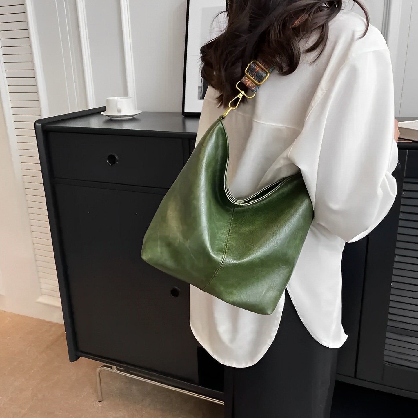 Castille Vegan Leather Crossbody Bag