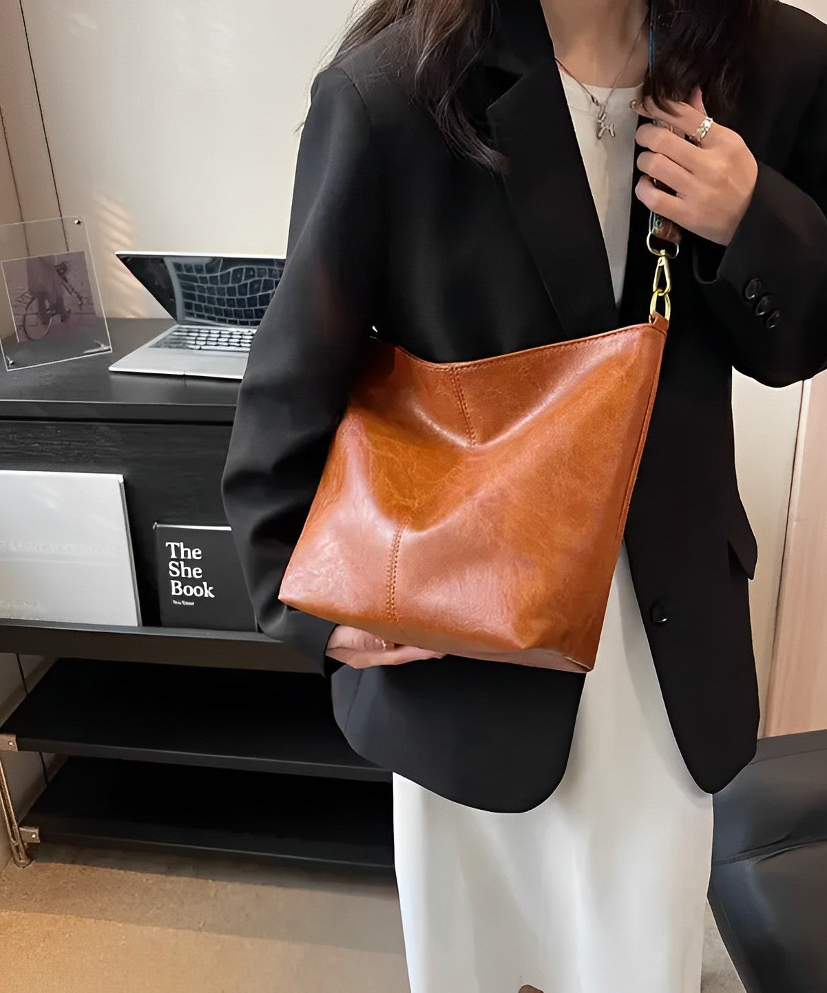 Castille Vegan Leather Crossbody Bag
