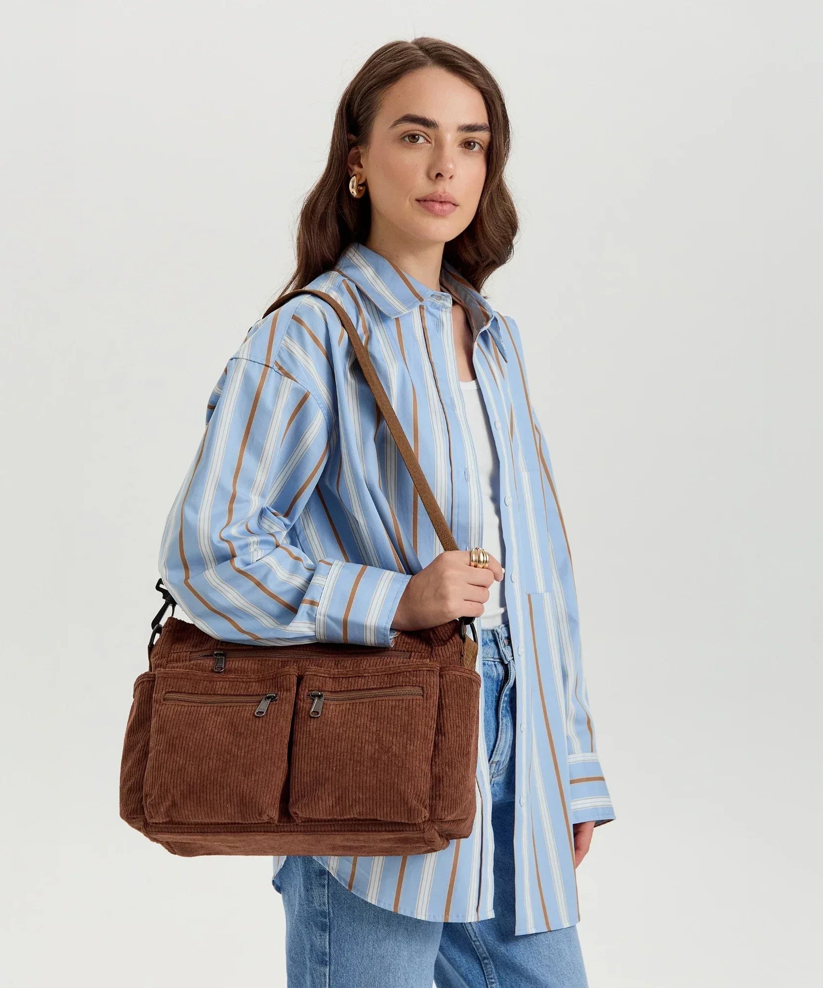 Kanna Vegan Leather Crossbody Bag