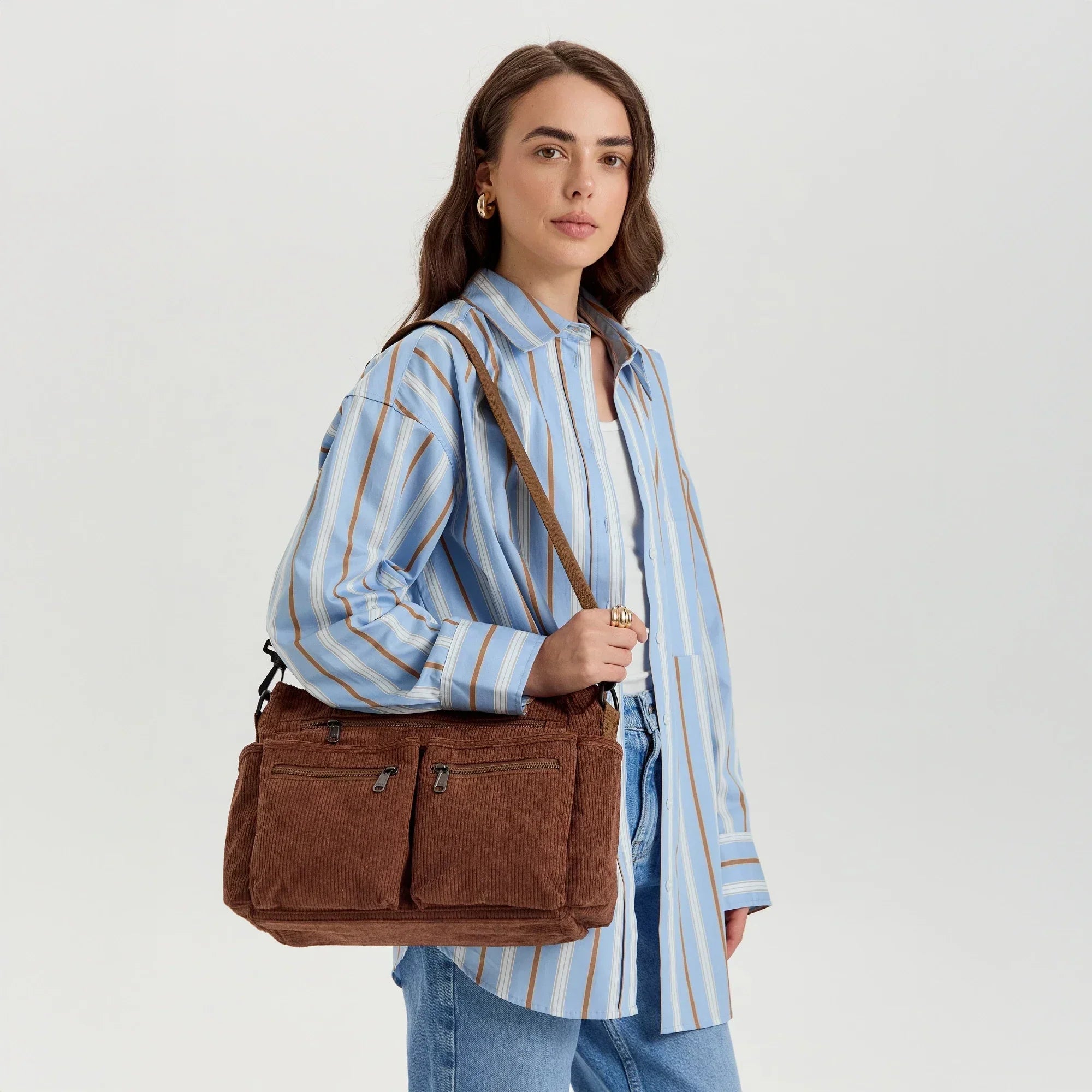 Kanna Vegan Leather Crossbody Bag