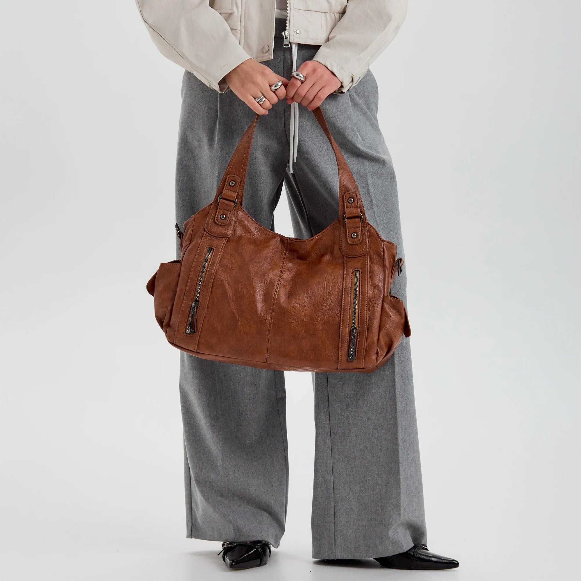 Launa Vegan Leather Crossbody Bag