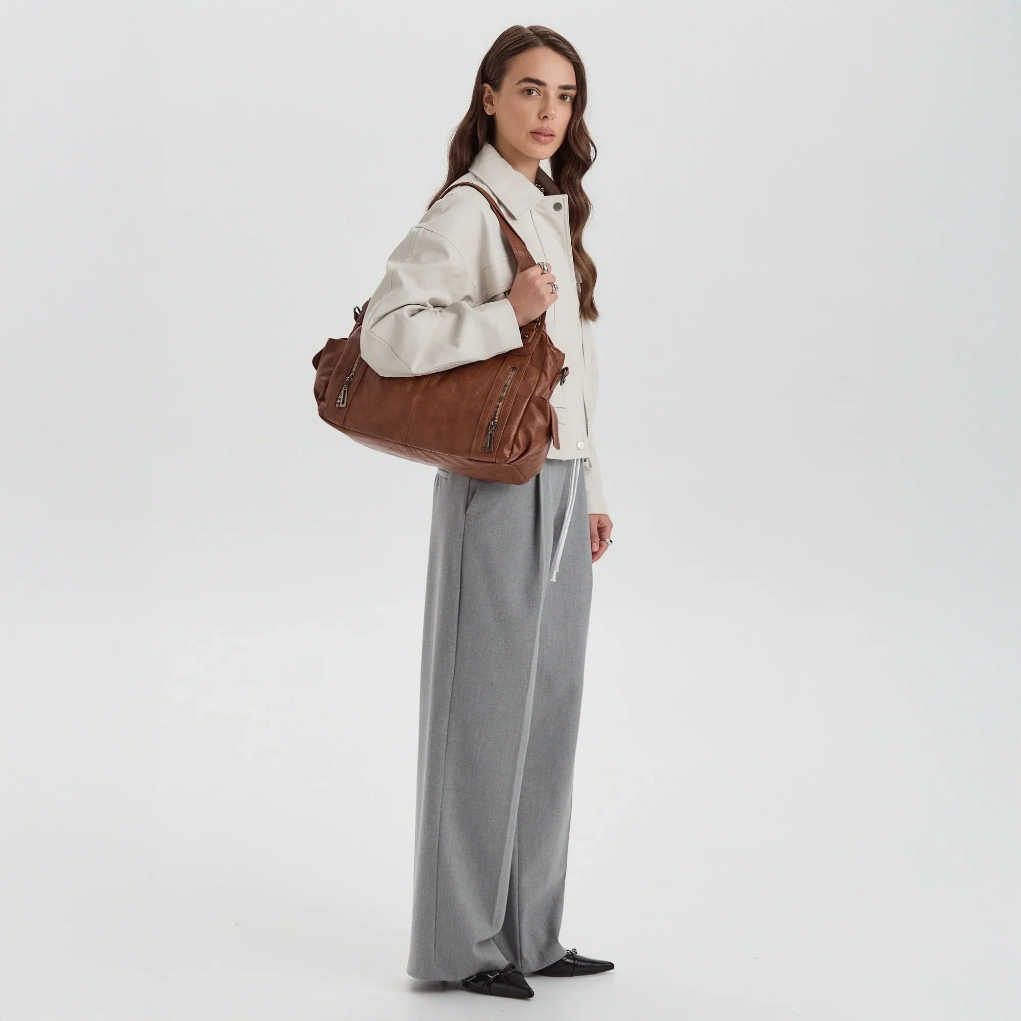 Launa Vegan Leather Crossbody Bag