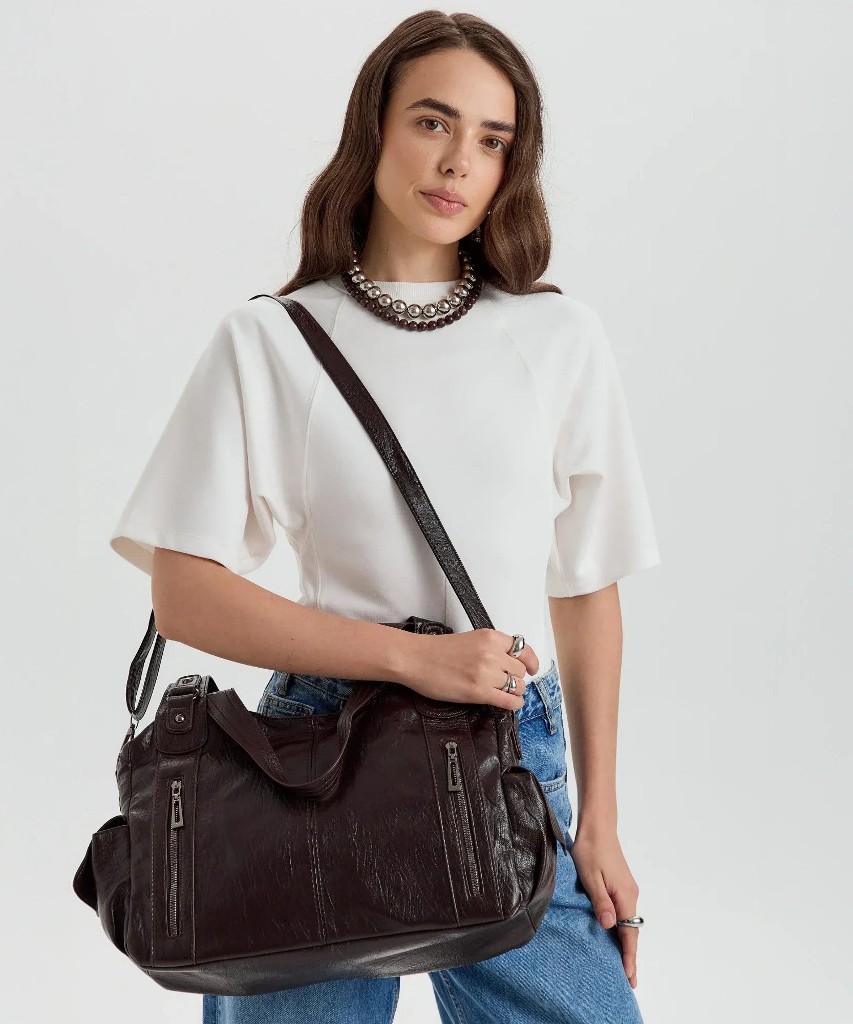 Launa Vegan Leather Crossbody Bag