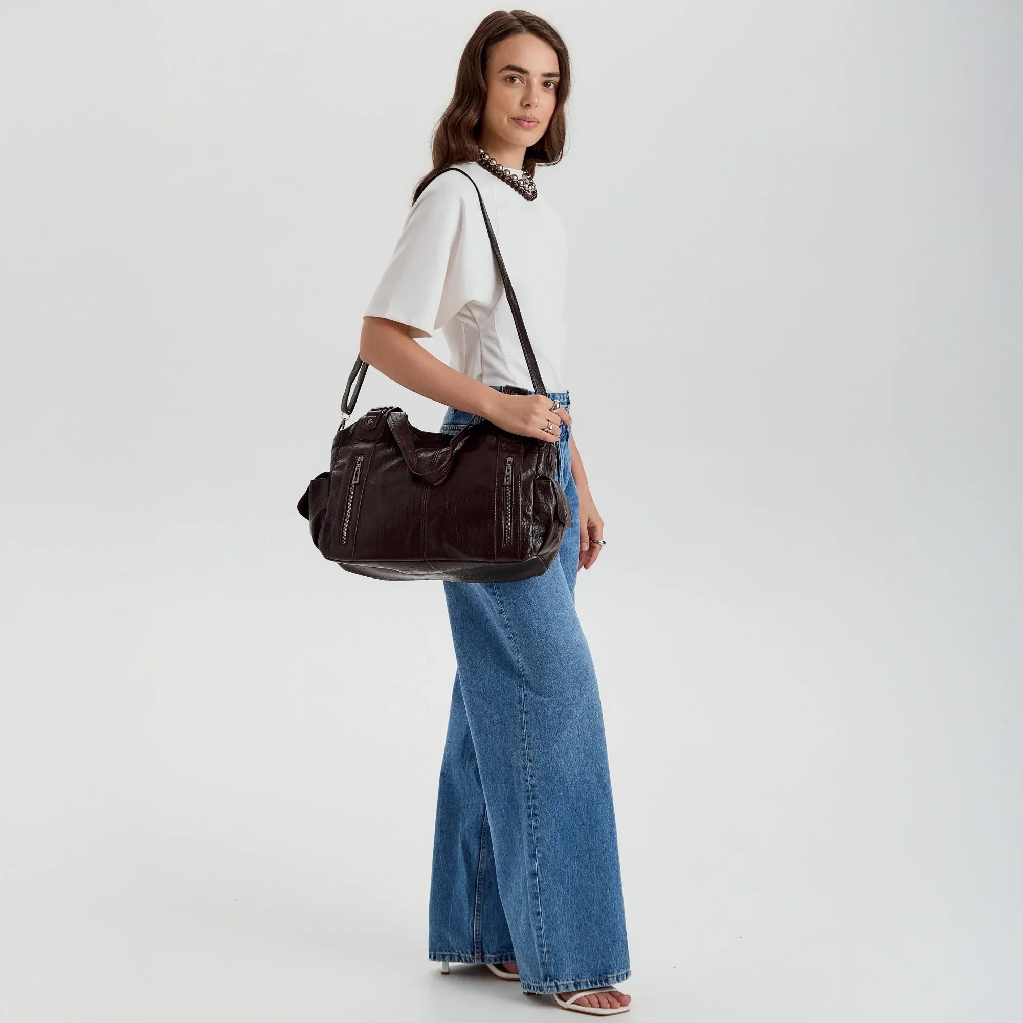 Launa Vegan Leather Crossbody Bag