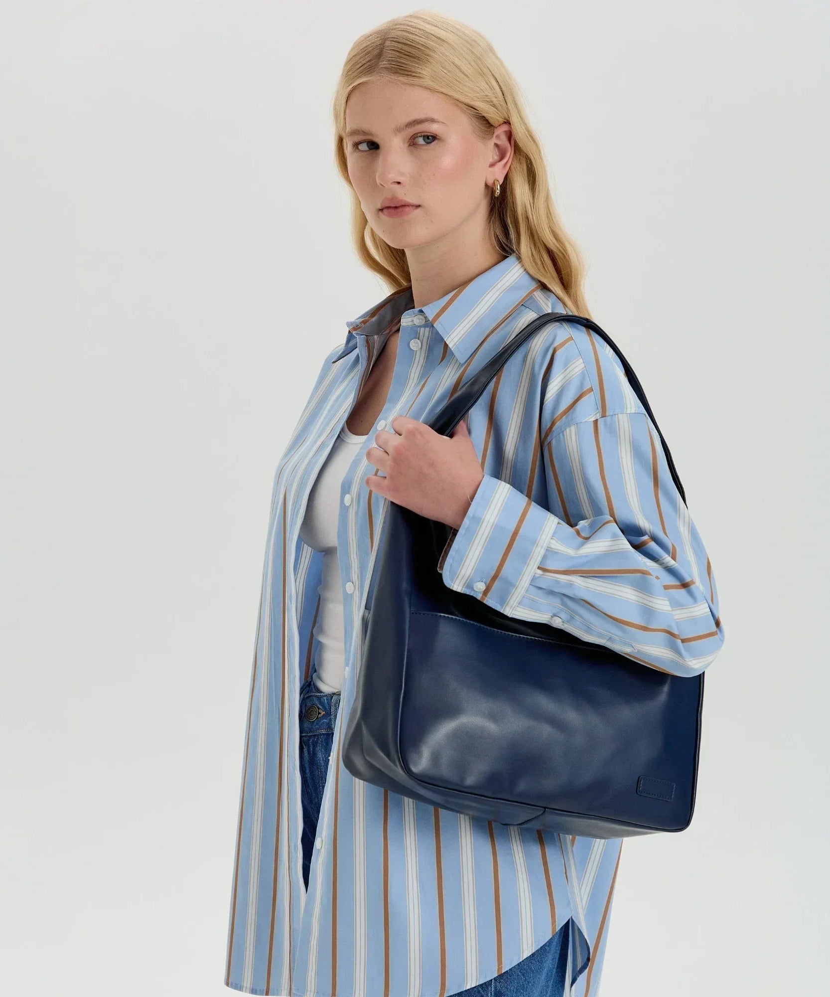 Lilya Vegan Leather Hobo Bag