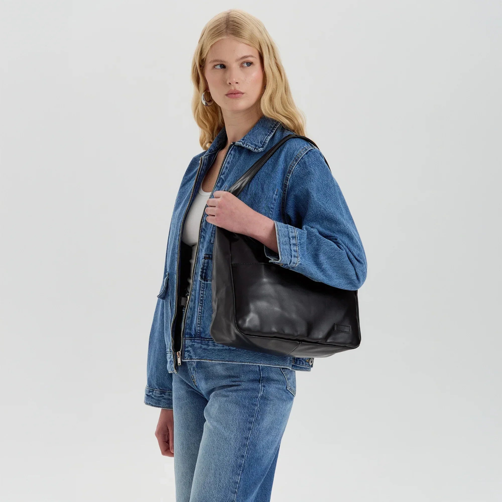 Lilya Vegan Leather Hobo Bag
