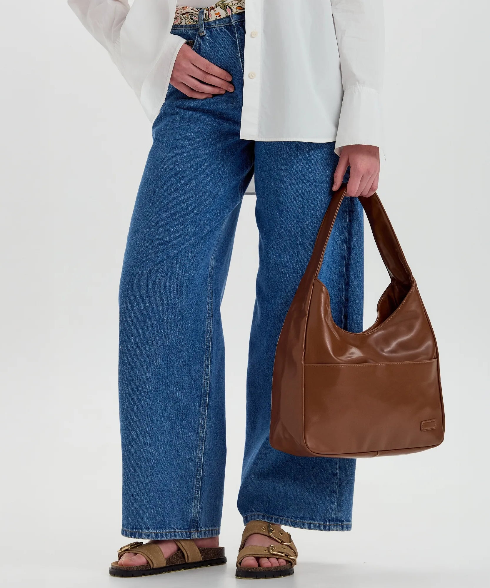 Lilya Vegan Leather Hobo Bag