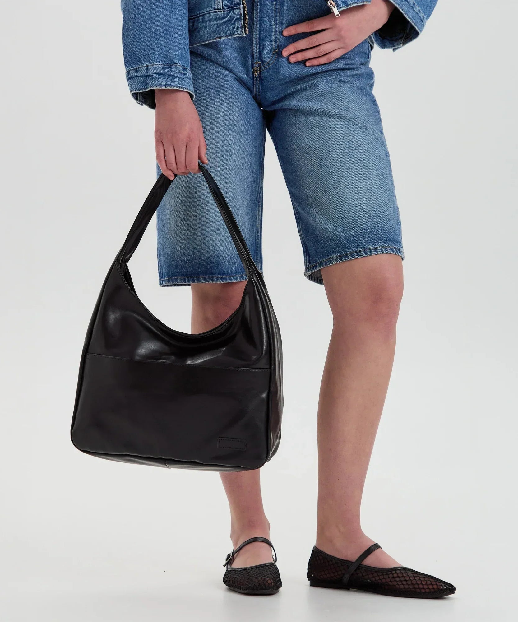 Lilya Vegan Leather Hobo Bag