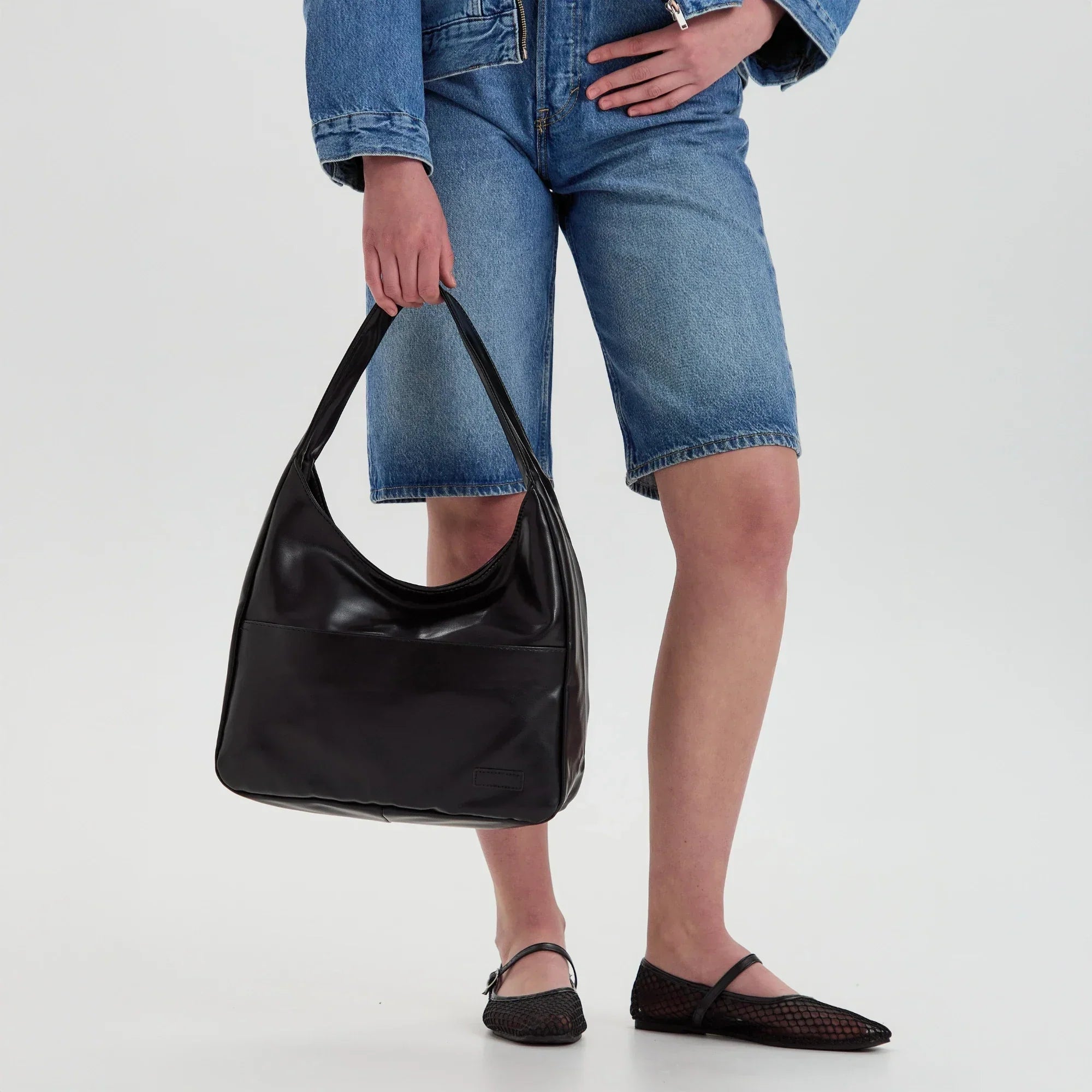 Lilya Vegan Leather Hobo Bag