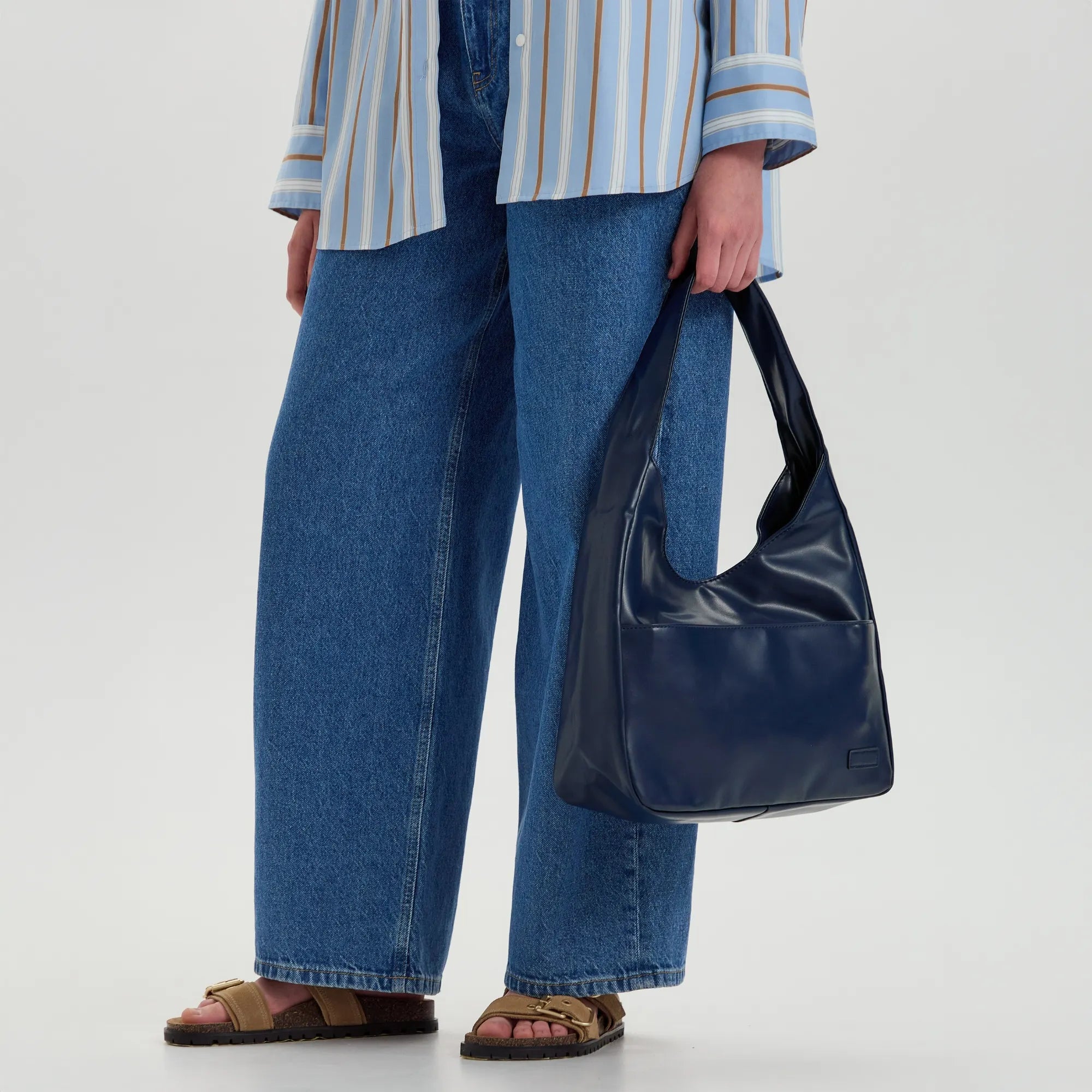 Lilya Vegan Leather Hobo Bag
