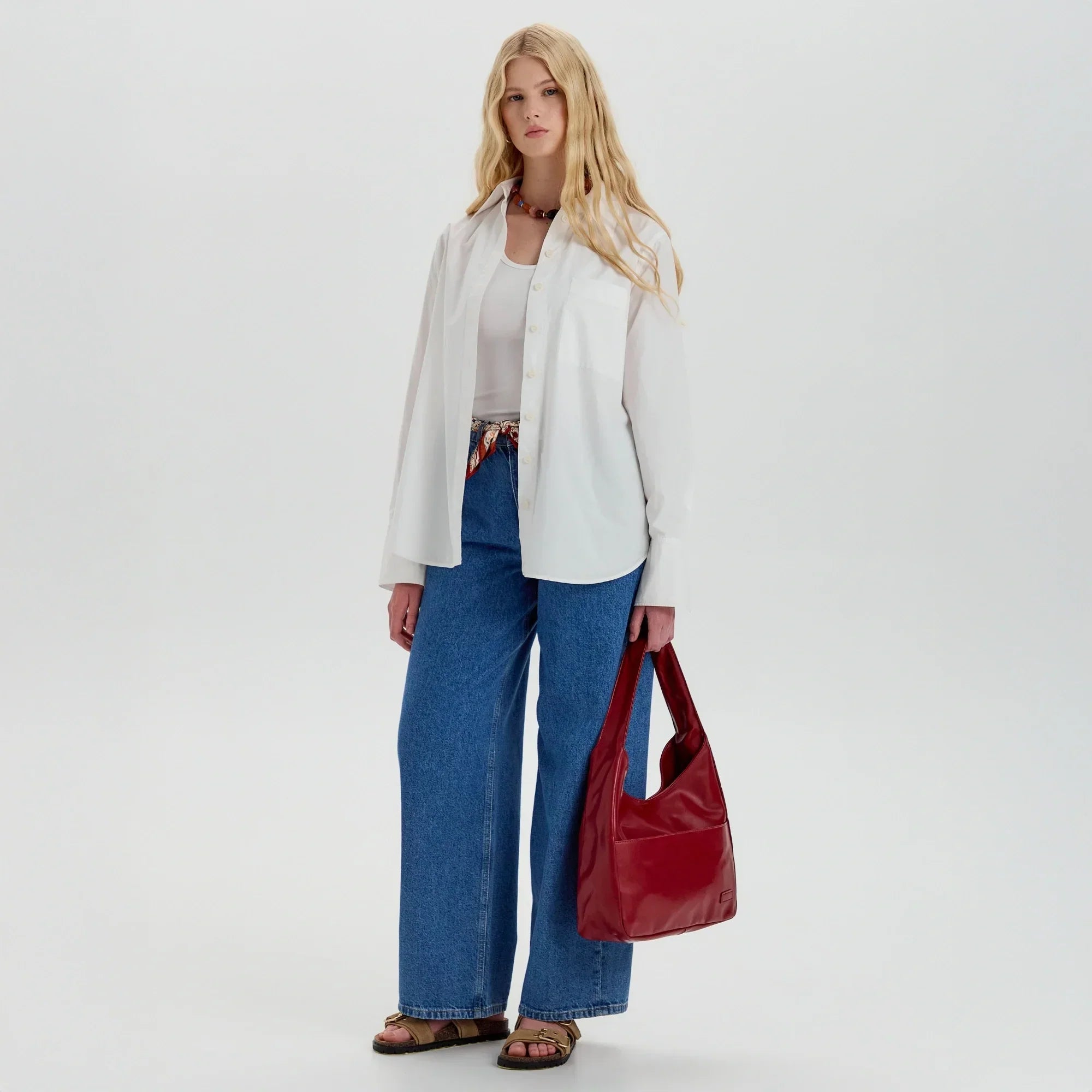 Lilya Vegan Leather Hobo Bag