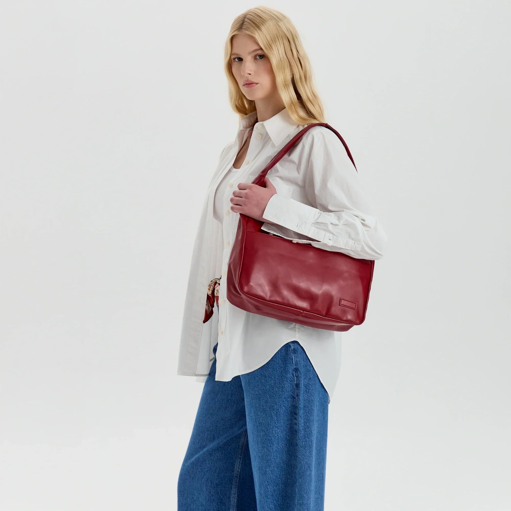 Lilya Vegan Leather Hobo Bag