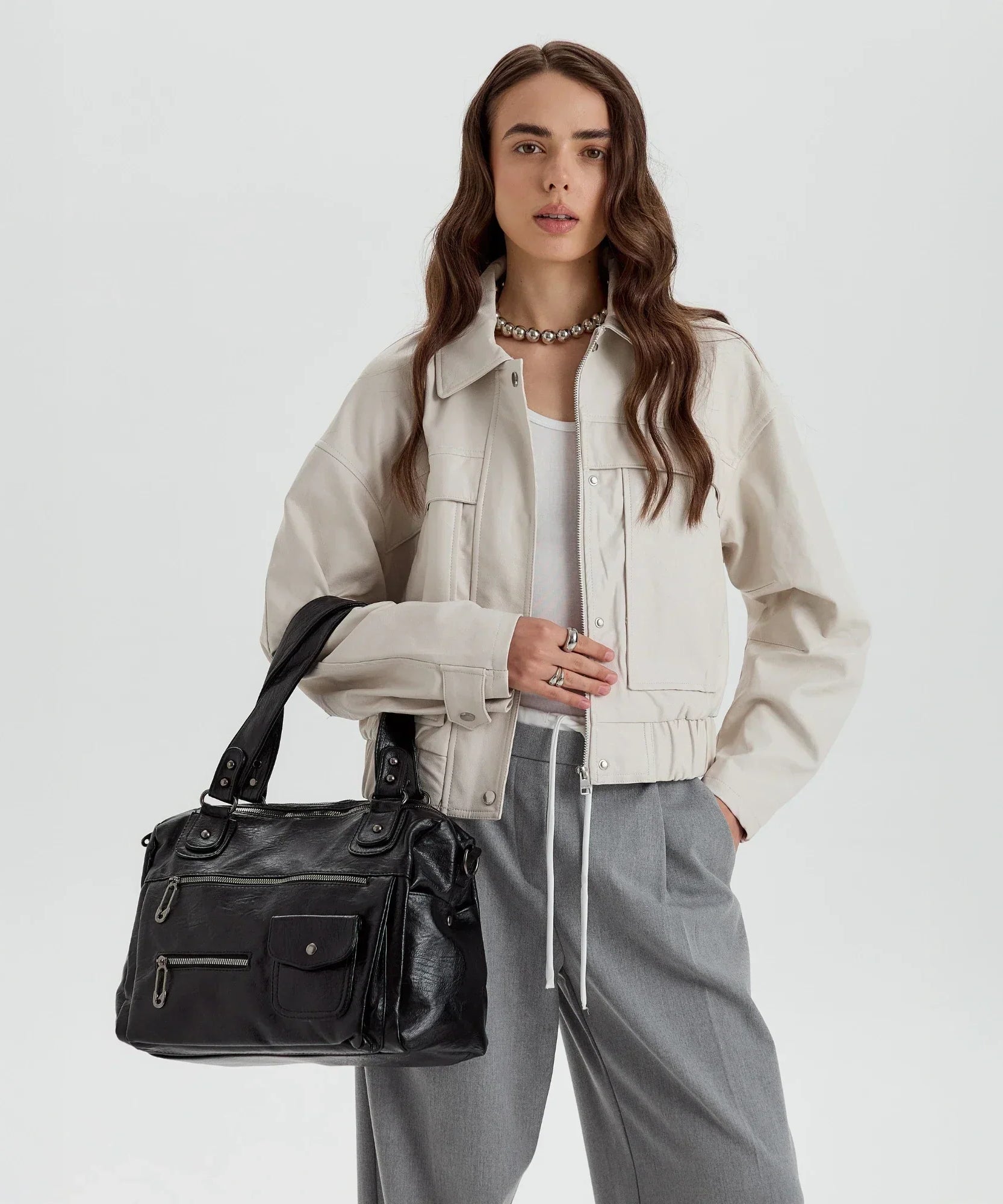Vanéa Vegan Leather Crossbody Bag