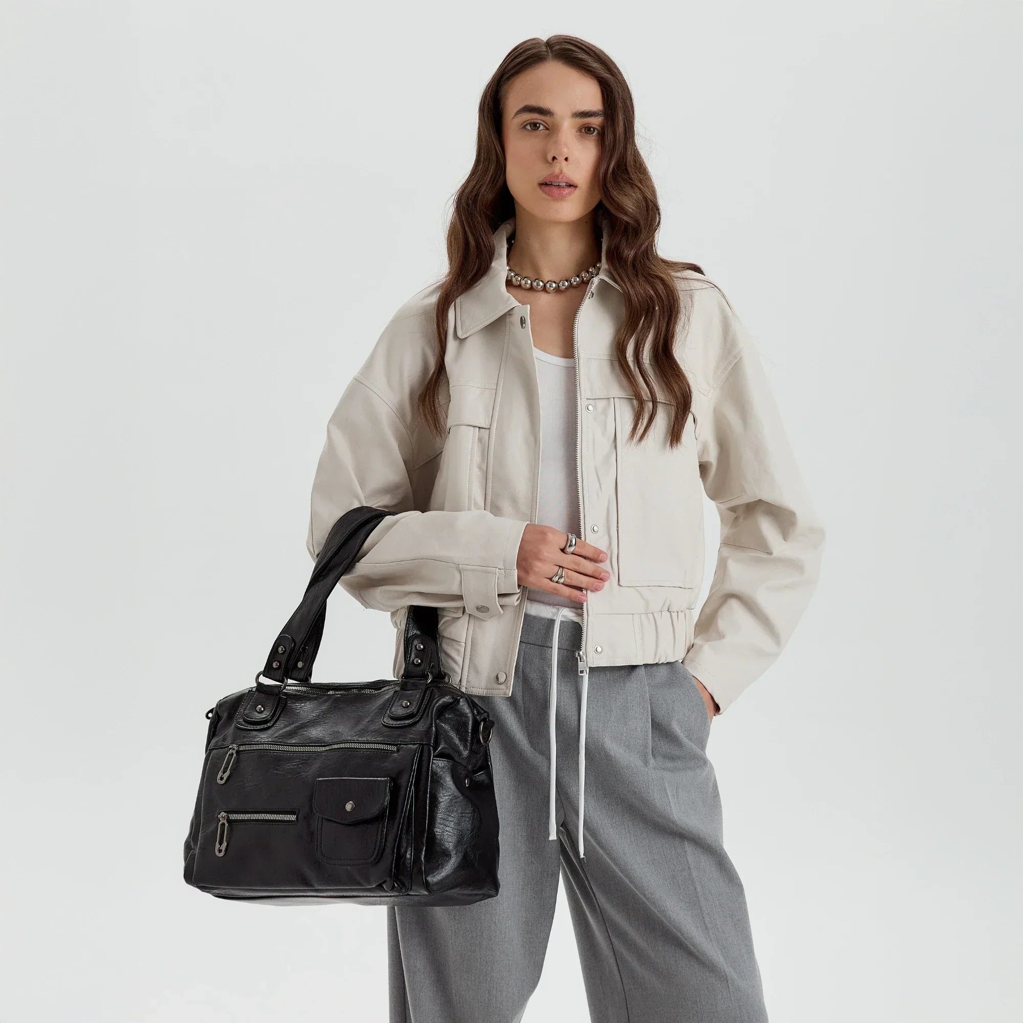 Vanéa Vegan Leather Crossbody Bag