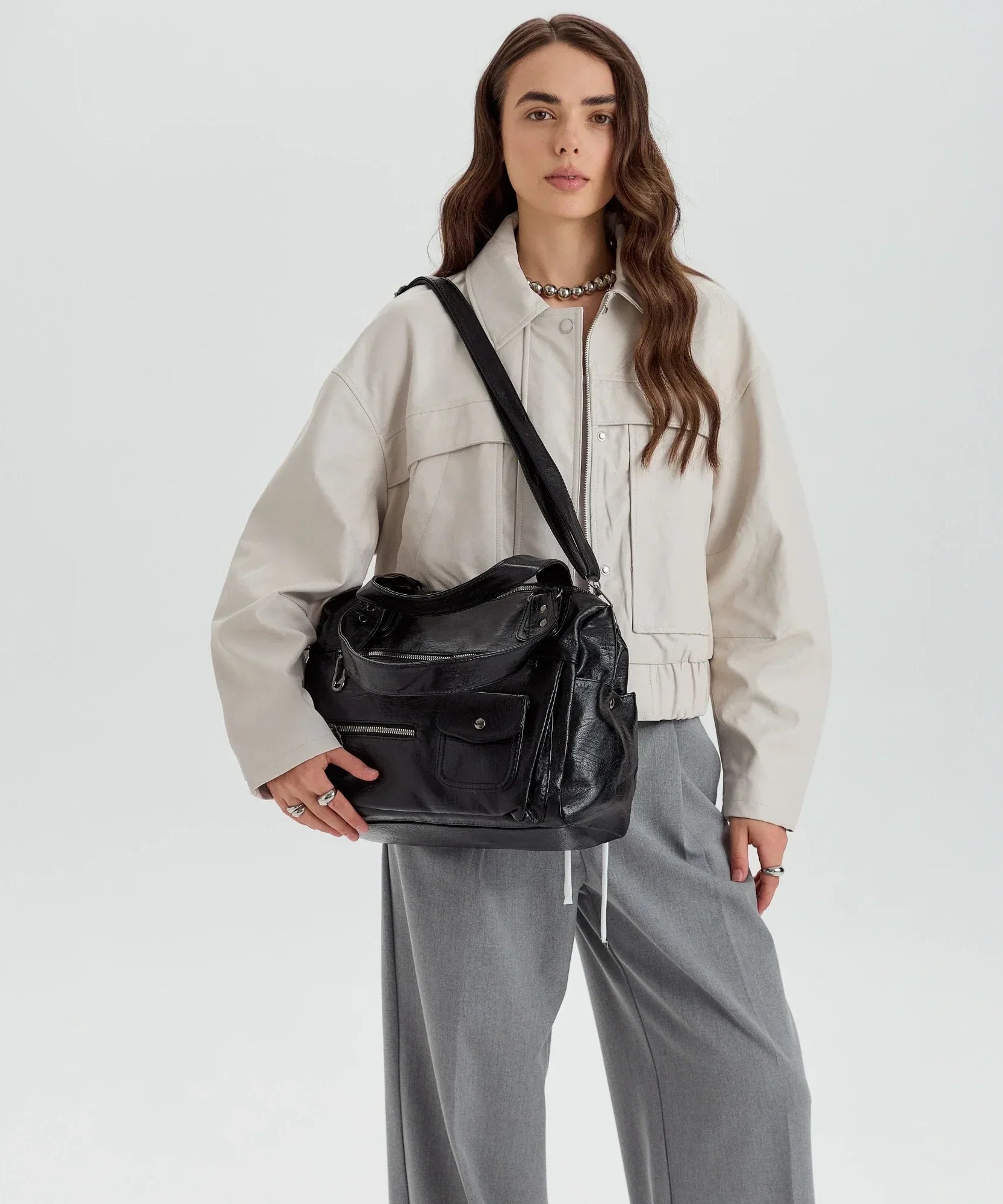 Vanéa Vegan Leather Crossbody Bag