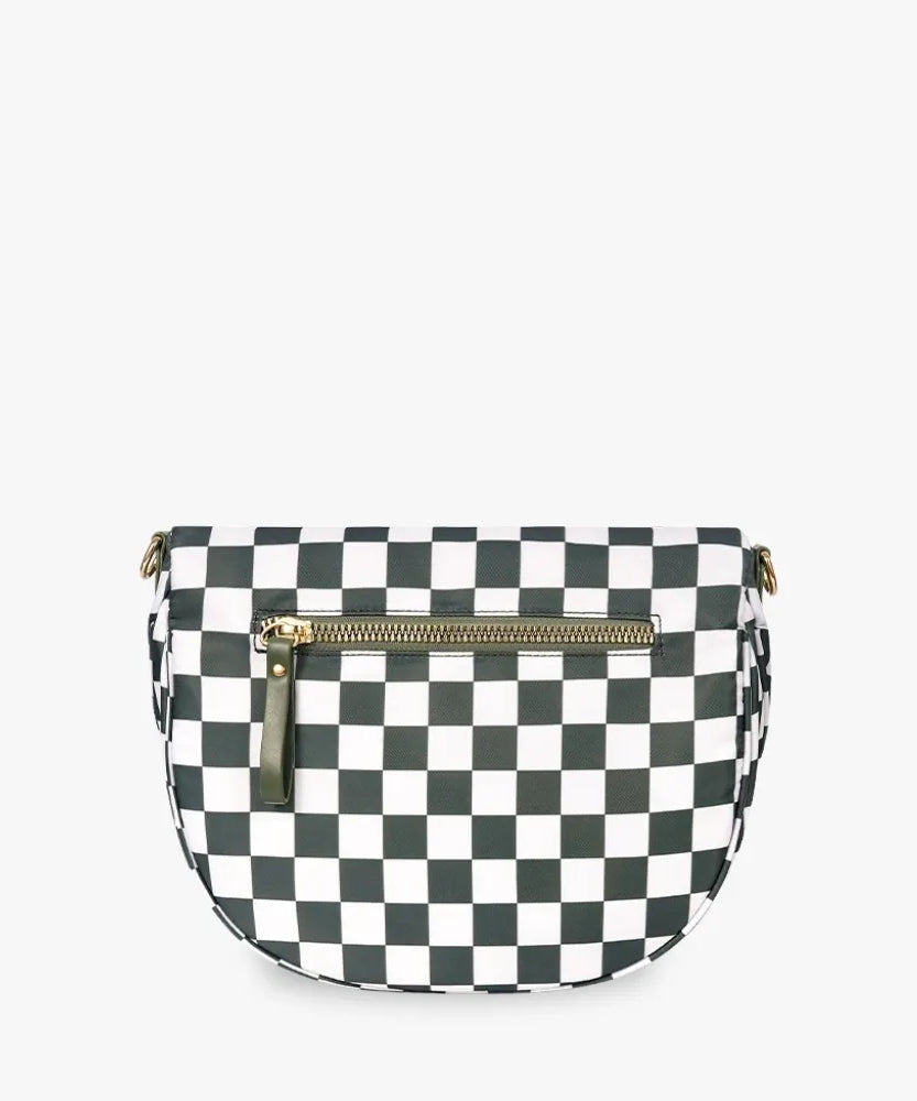 Valla Checkered Crossbody Bag