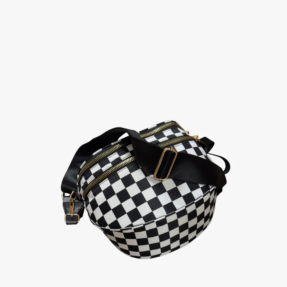 Valla Checkered Crossbody Bag