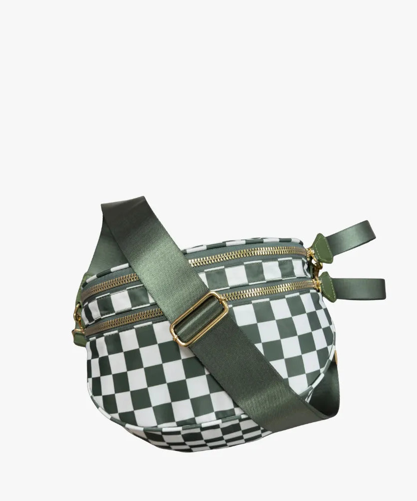 Valla Checkered Crossbody Bag