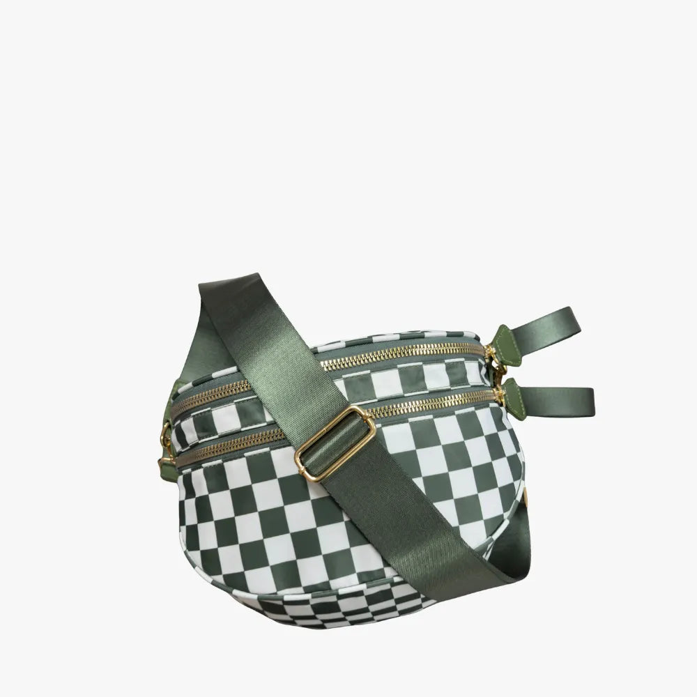 Valla Checkered Crossbody Bag
