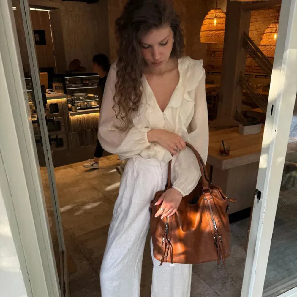 Théodora Vegan Leather Crossbody Bag