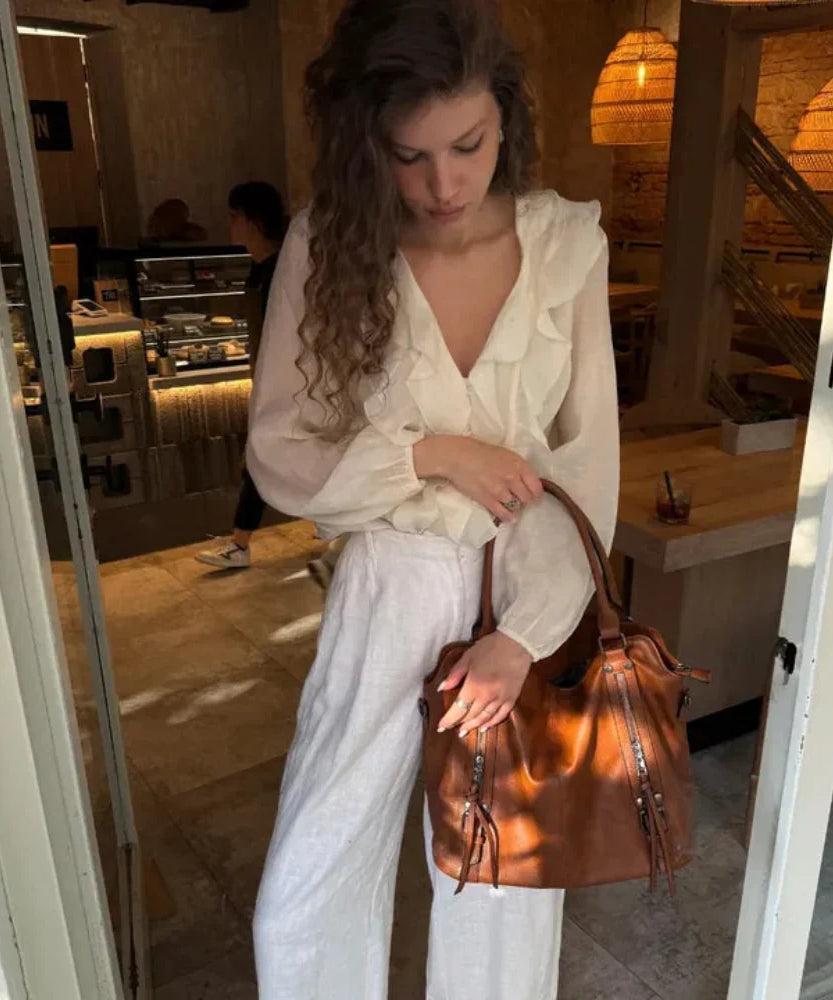 Théodora Vegan Leather Crossbody Bag