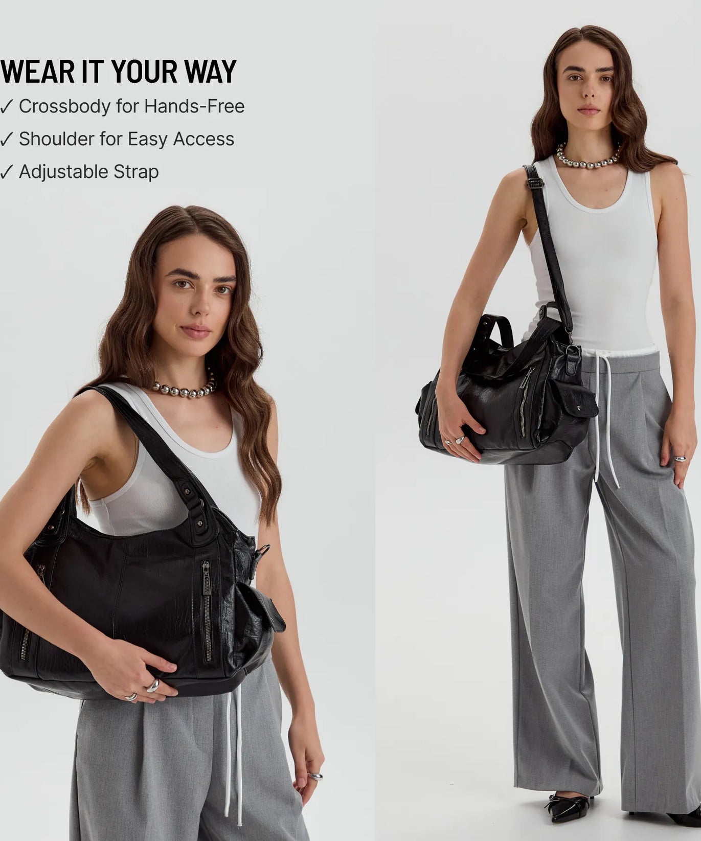 Launa Vegan Leather Crossbody Bag