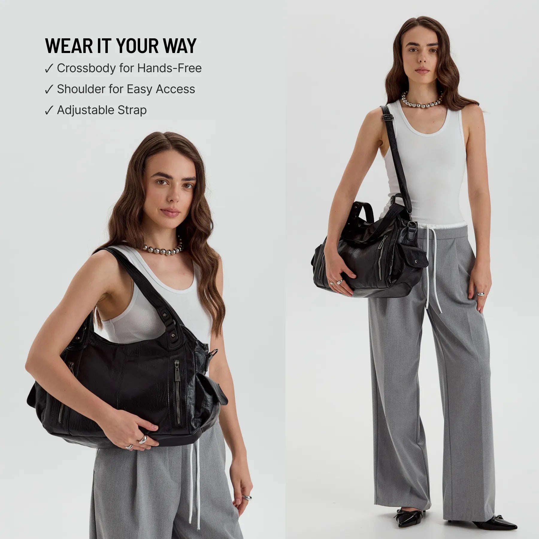 Launa Vegan Leather Crossbody Bag
