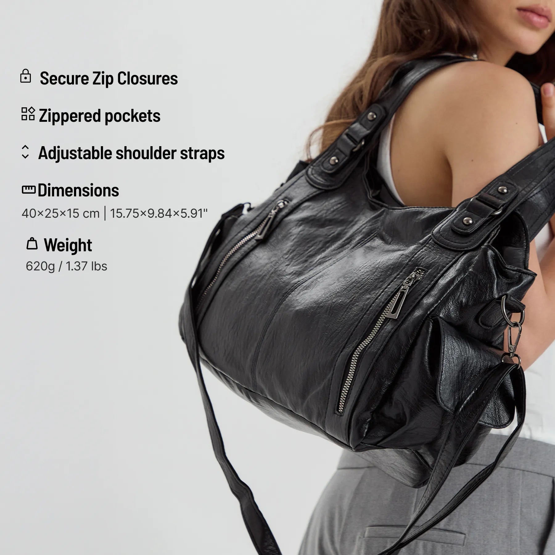 Launa Vegan Leather Crossbody Bag