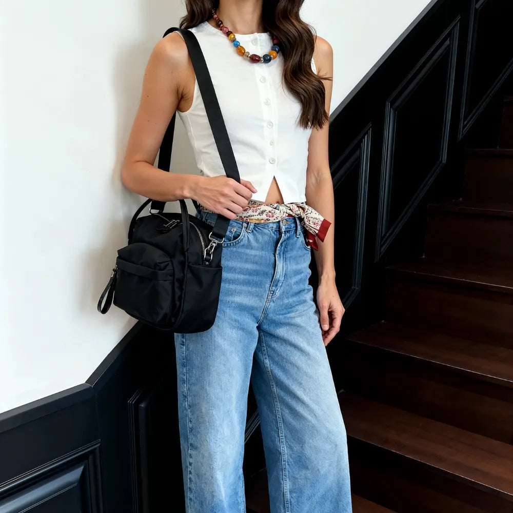 Lyona Vegan Leather Crossbody Bag
