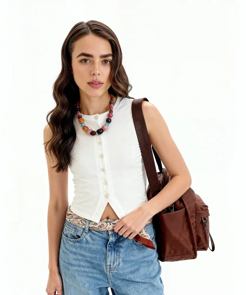 Lyona Vegan Leather Crossbody Bag