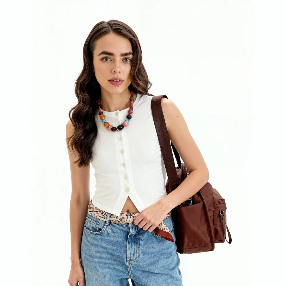 Lyona Vegan Leather Crossbody Bag