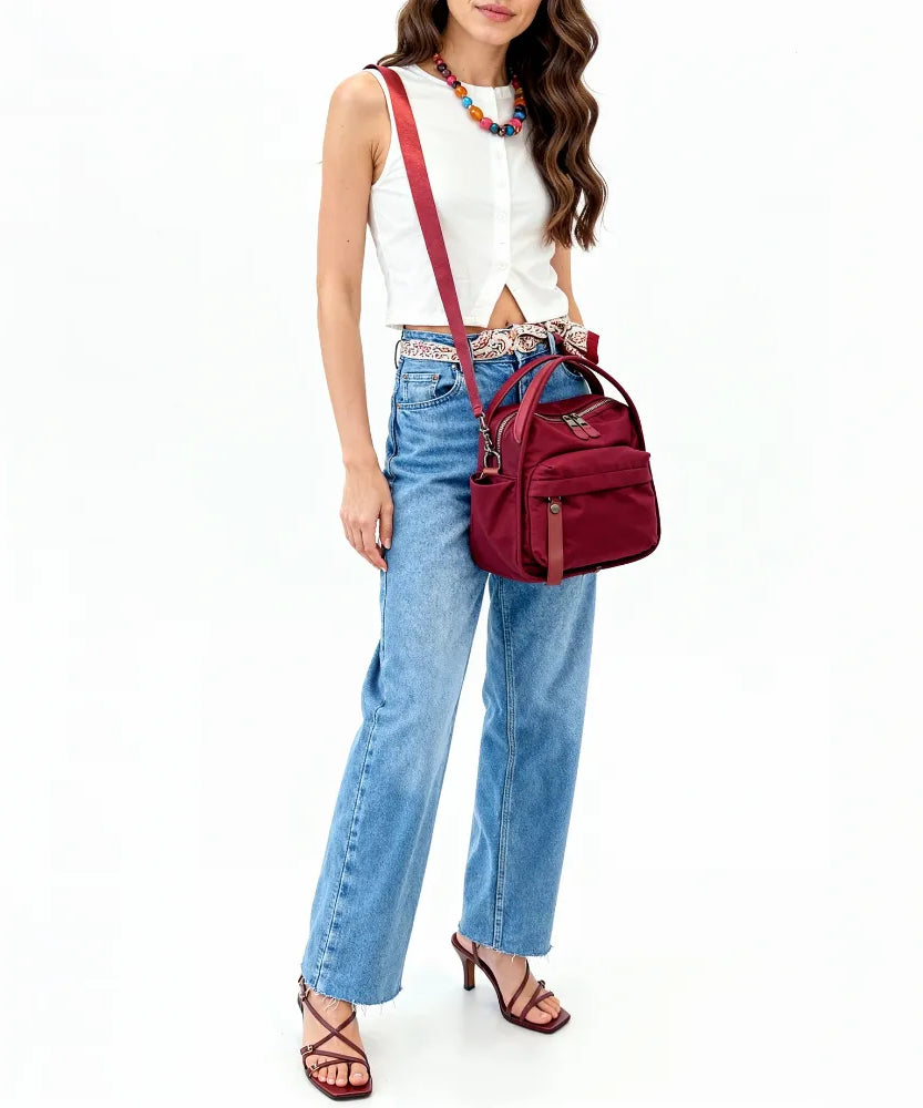 Lyona Vegan Leather Crossbody Bag