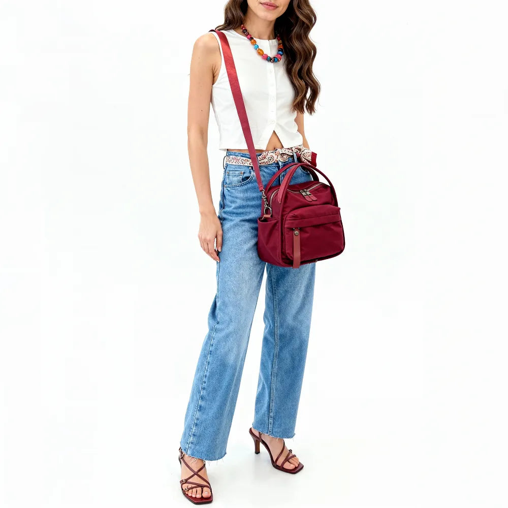 Lyona Vegan Leather Crossbody Bag